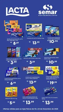 Semar Supermercado - Ofertas Lacta - Pré-Visualização do folheto da loja Semar Supermercado, válido de 16.12.2025