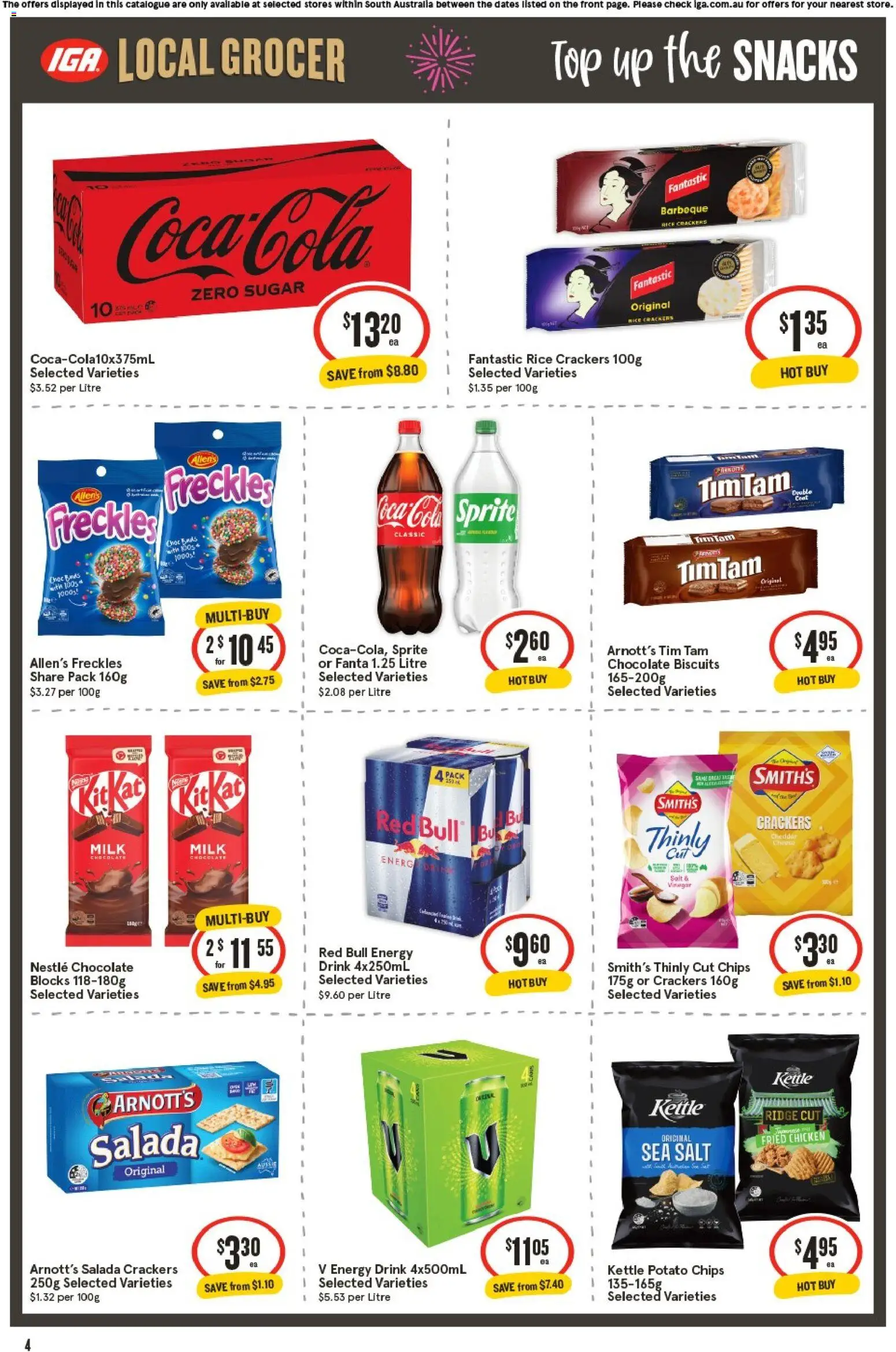 IGA catalogue - valid from 31.12.2025 | Page: 4 | Products: Lettuce, Cucumbers, Watermelon, Grapes