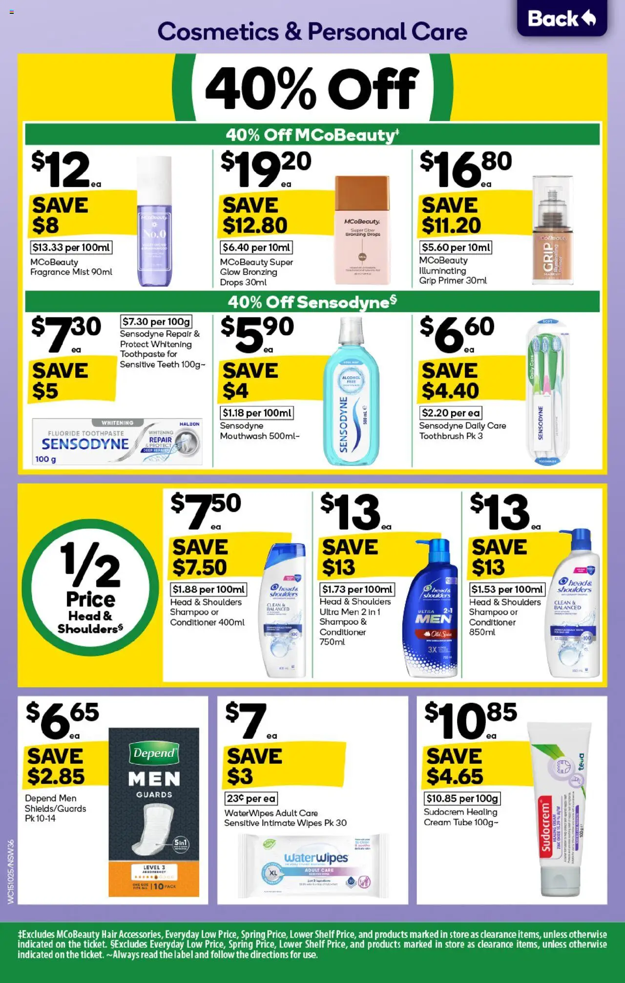 Woolworths catalogue - valid from 15.10.2025 | Page: 36 | Products: Shelf, Shampoo, Toothbrush, Sensitive teeth