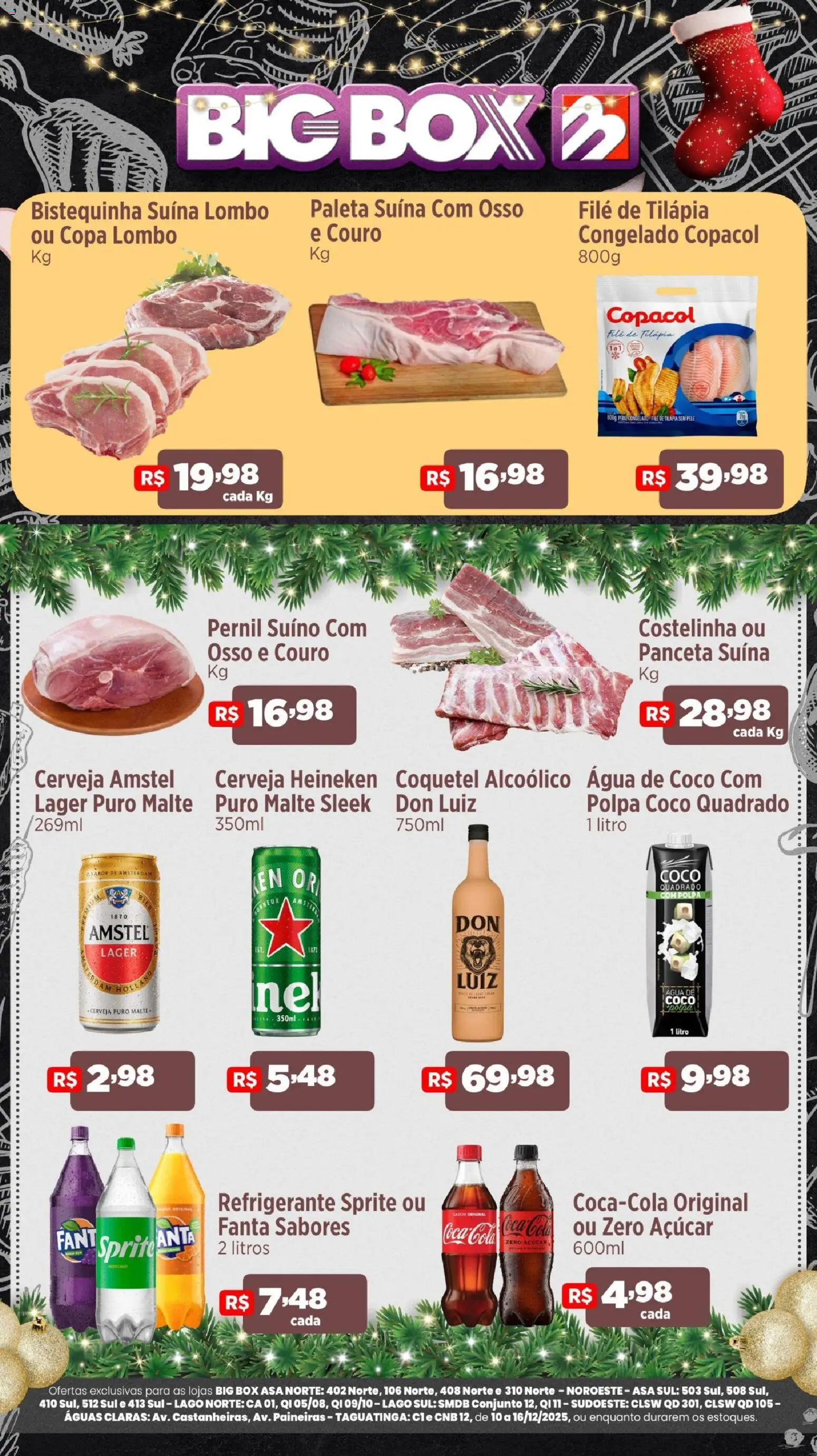 Big Box Folheto - válido de 10.12.2025 | Página: 3 | Produtos: Coco, Fanta, Lombo, Cerveja