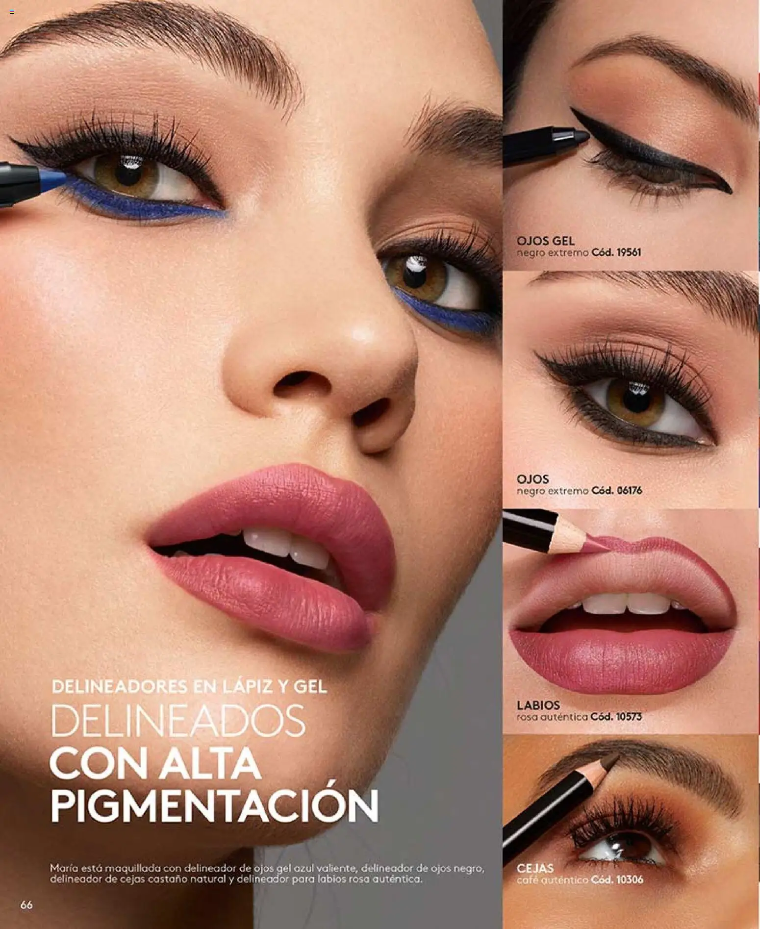 Ésika revista - valida desde el 13.03.2026 | Página: 66 | Productos: Delineador de ojos, Delineador, Café