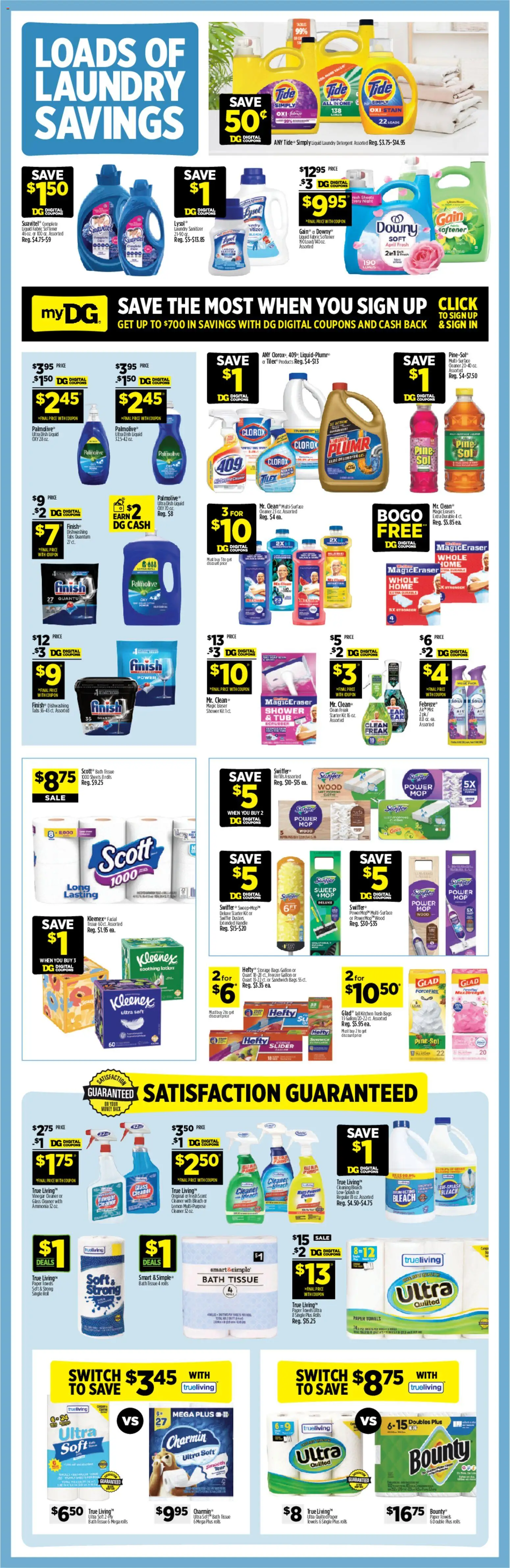 Dollar General Weekly Ad - valid from 05.04.2026 | Page: 10 | Products: Bath, Fabric softener, Starter, Freezer