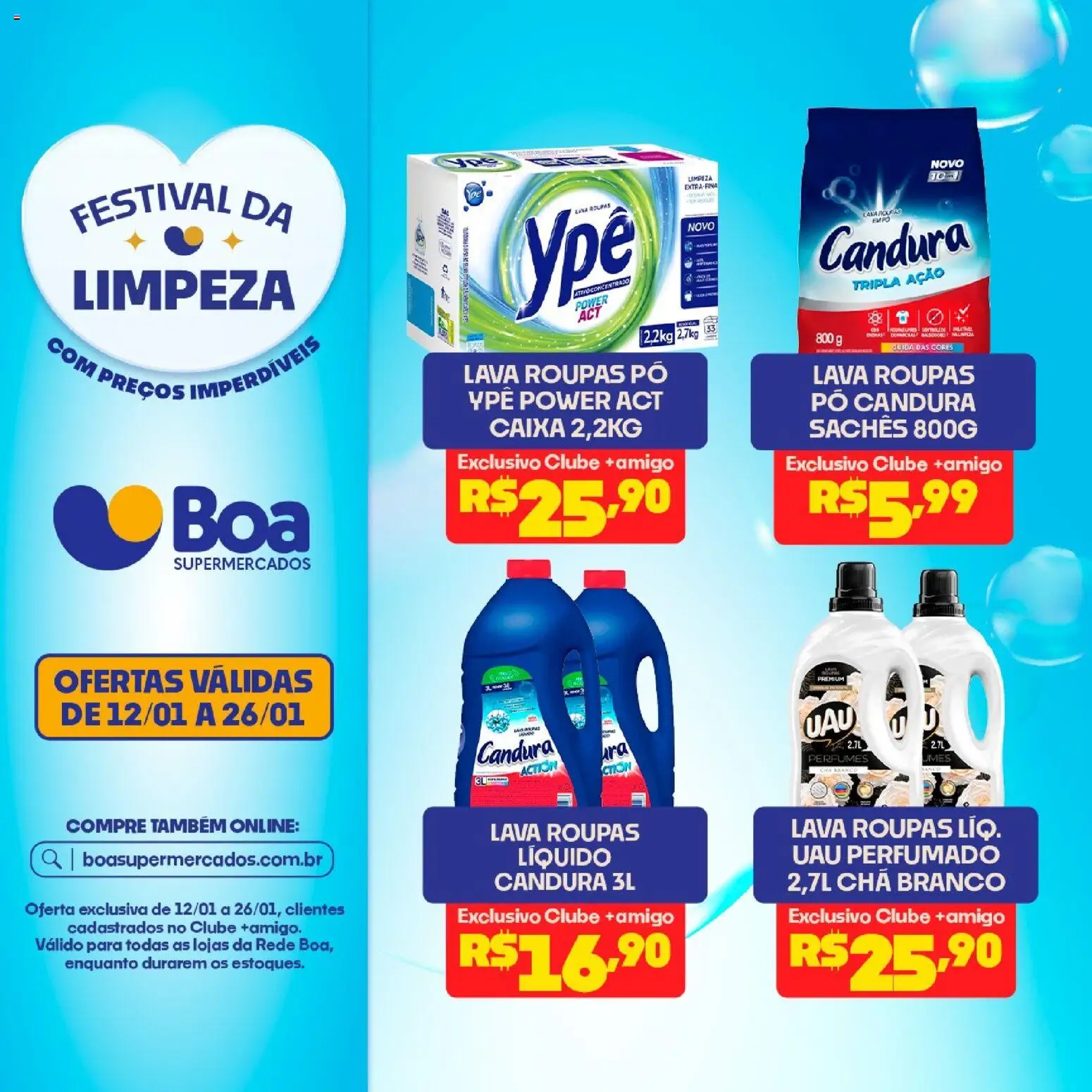 Boa Supermercados Folheto - válido de 12.01.2026 | Página: 1 | Produtos: Pó, Caixa, Chá, Perfumes
