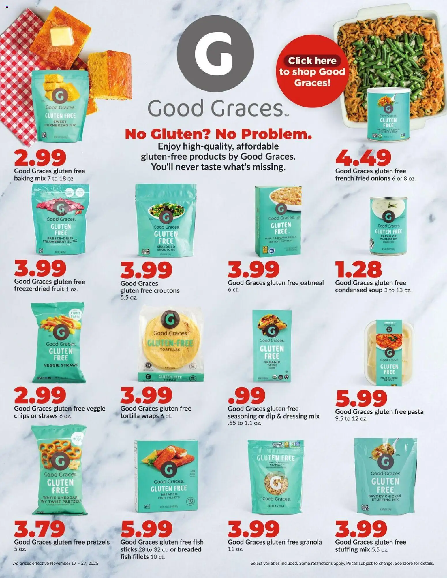 HyVee Weekly Ad - valid from 17.11.2025 | Page: 11 | Products: Fish, Chips, Cream, Sugar