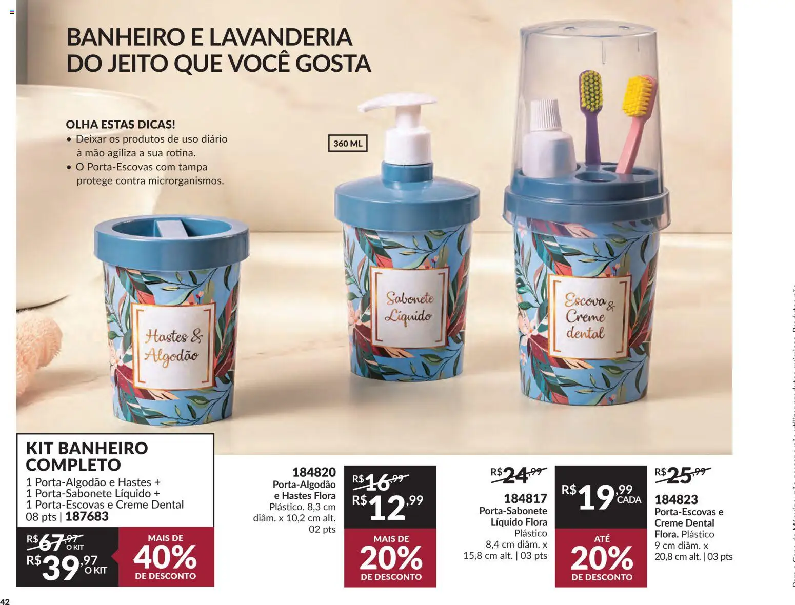 Avon Folheto - válido de 18.02.2026 | Página: 42 | Produtos: Creme, Sabonete, Algodão, Creme dental