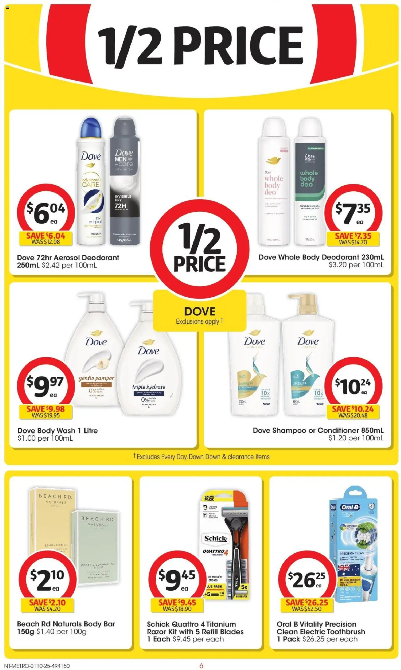 Coles catalogue - valid from 01.10.2025 | Page: 6 | Products: Oil, Razor, Lime, Electric toothbrush