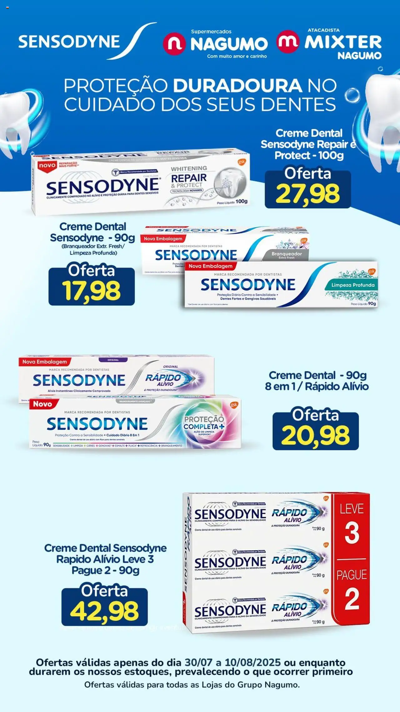 Nagumo Folheto - válido de 30.07.2025 | Página: 1 | Produtos: Creme, Creme dental