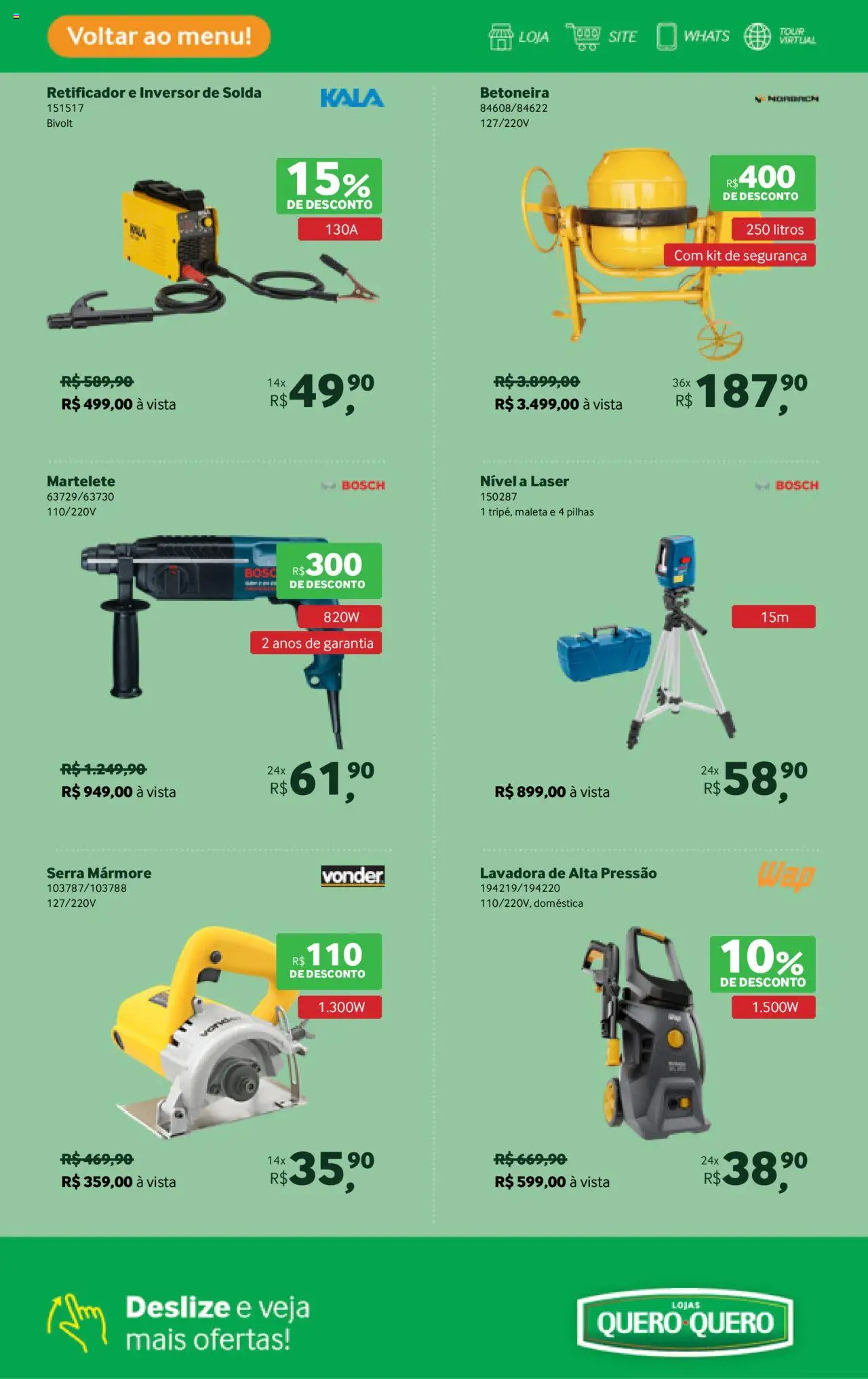 Lojas Quero-Quero Folheto - válido de 16.09.2025 | Página: 21 | Produtos: Pilhas, Lavadora de alta pressão, Martelete