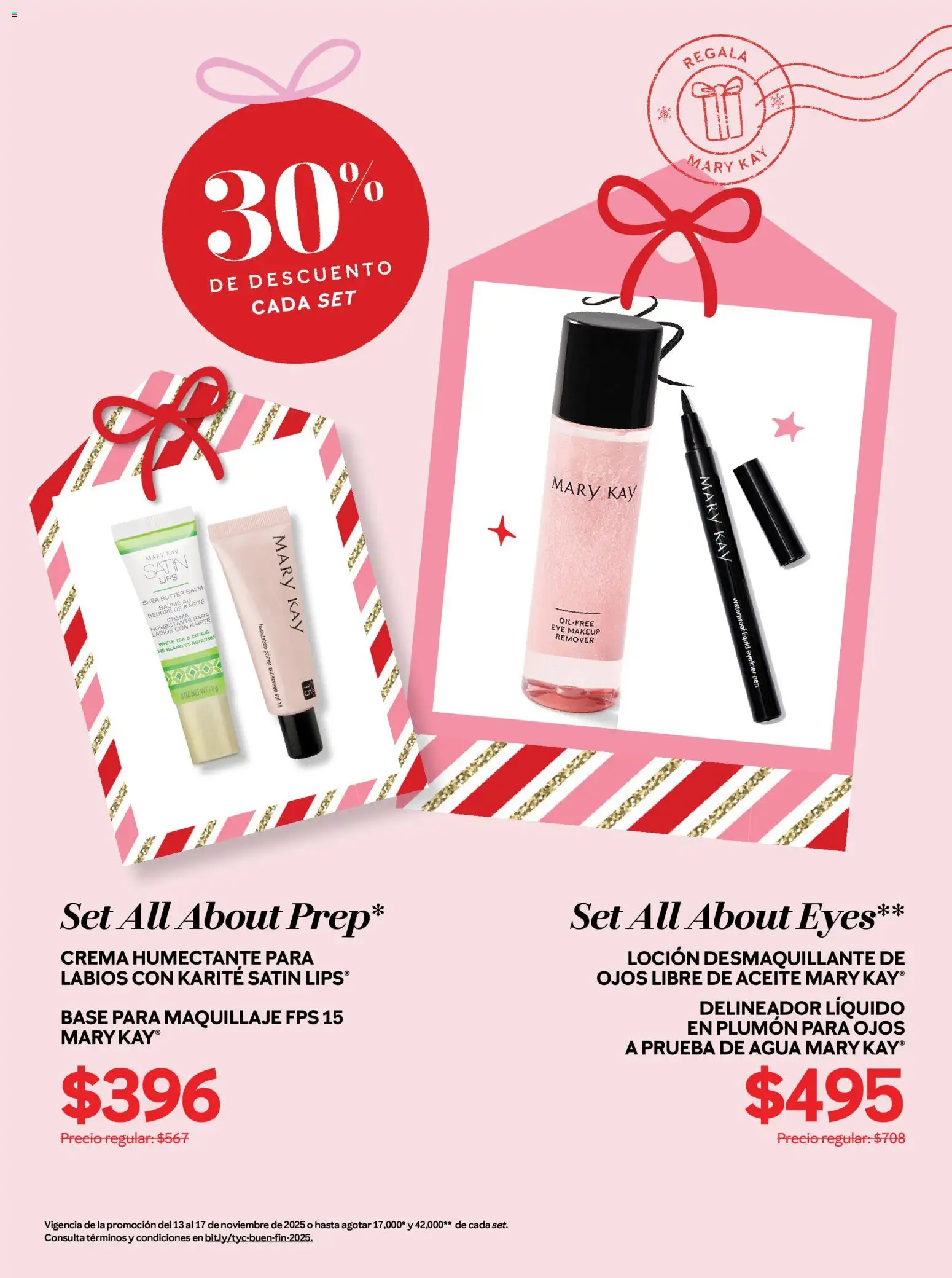 Nuevas ofertas de Mary Kay válidas en toda la República Mexicana desde el 13.11.2025. ¡Encuentra las mejores ofertas en Mary Kay Buen Fin ! | Página: 3 | Productos: Desmaquillante, Aceite, Maquillaje, Desmaquillante de ojos