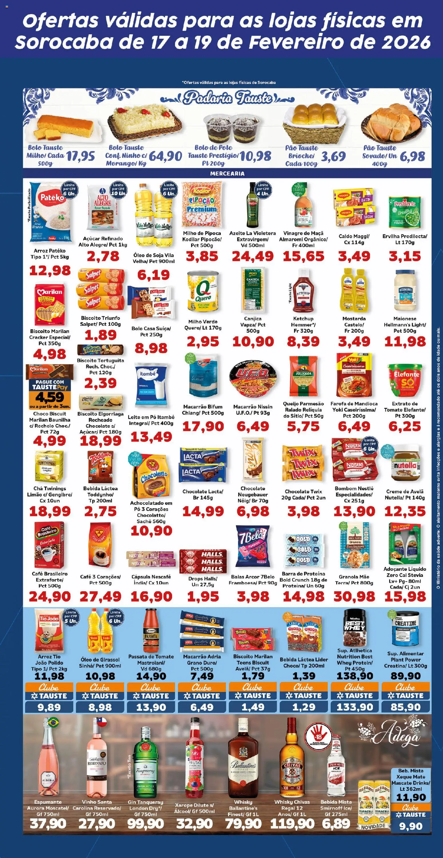 Tauste Folheto - válido de 17.02.2026 | Página: 3 | Produtos: Espumante, Óleo, Neugebauer, Azeite