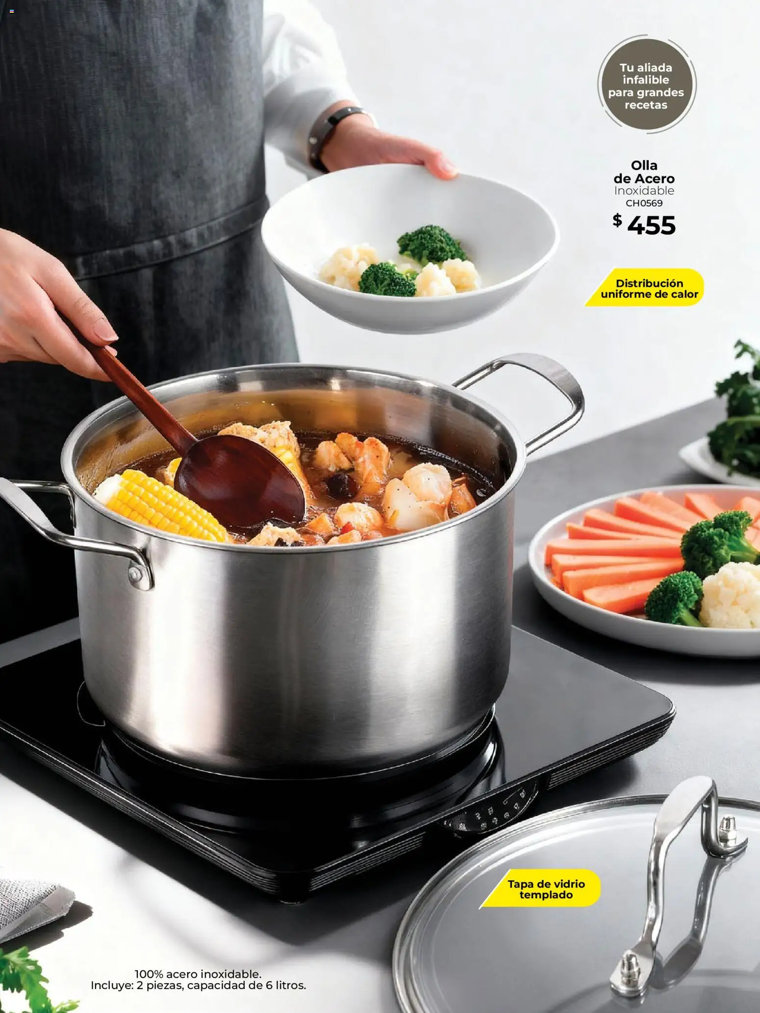 Nuevas ofertas de Colchas Concord válidas en toda la República Mexicana desde el 01.01.2026. ¡Encuentra las mejores ofertas en Colchas Concord catálogo! | Página: 52 | Productos: Olla