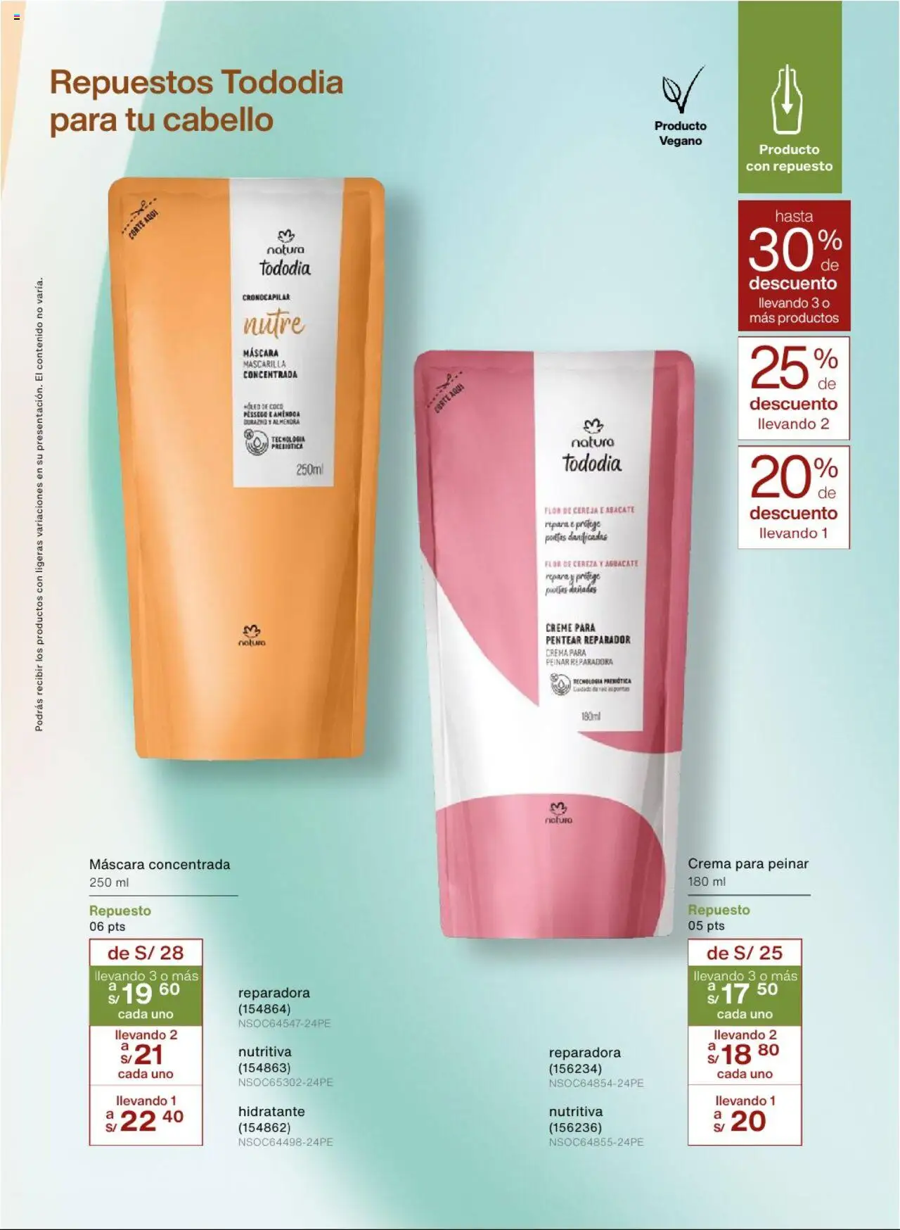 Catálogo Natura válido desde 03.09.2025 | Página: 116 | Productos: Máscara, Crema