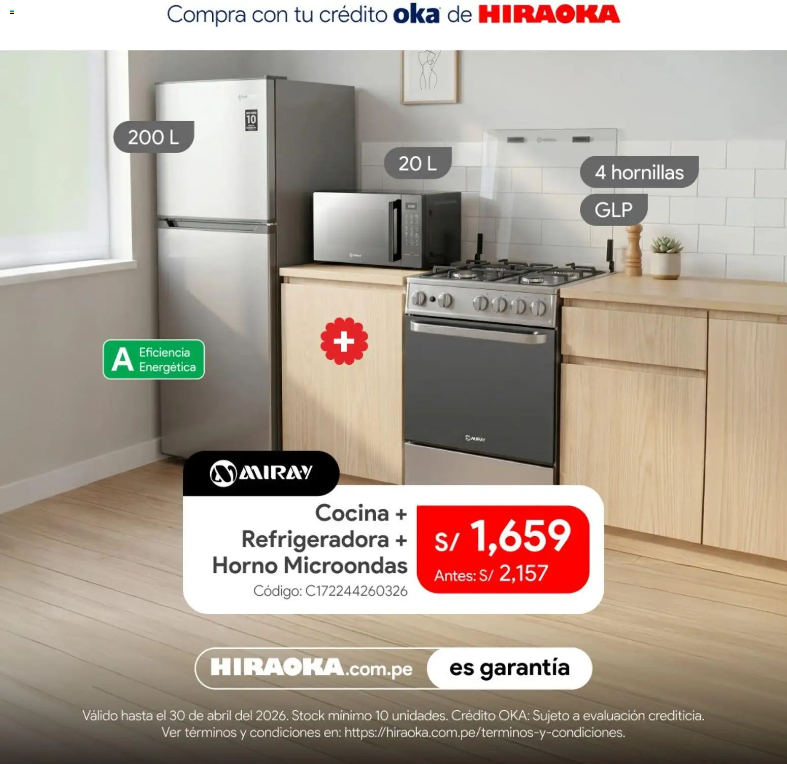 Catálogo Hiraoka válido desde 28.04.2026 | Página: 5 | Productos: Horno, Horno microondas, Cocina