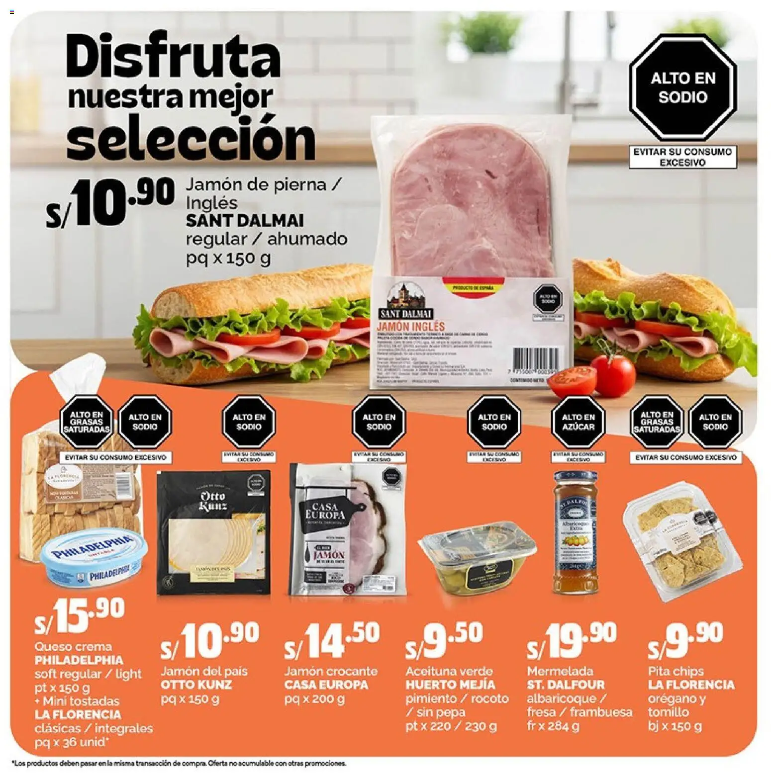 Catálogo Plaza Vea válido desde 16.02.2026 | Página: 2 | Productos: Queso, Jamón, Crema, Mermelada