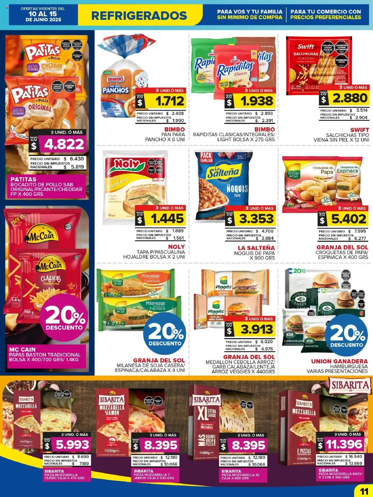 Carrefour Maxi catálogo │ válido desde el 10.06.2025 | Página: 11 | Productos: Pollo, Milanesa, Lentejas, Jamón