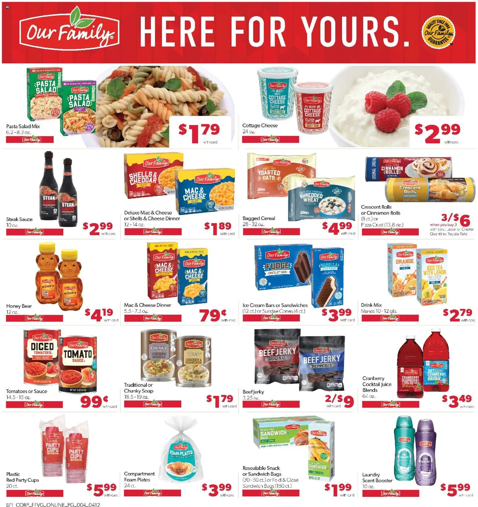 Family Fare Weekly Ad - MI - valid from 12.04.2026 | Page: 8 | Products: Pizza, Beef, Pasta, Raspberry
