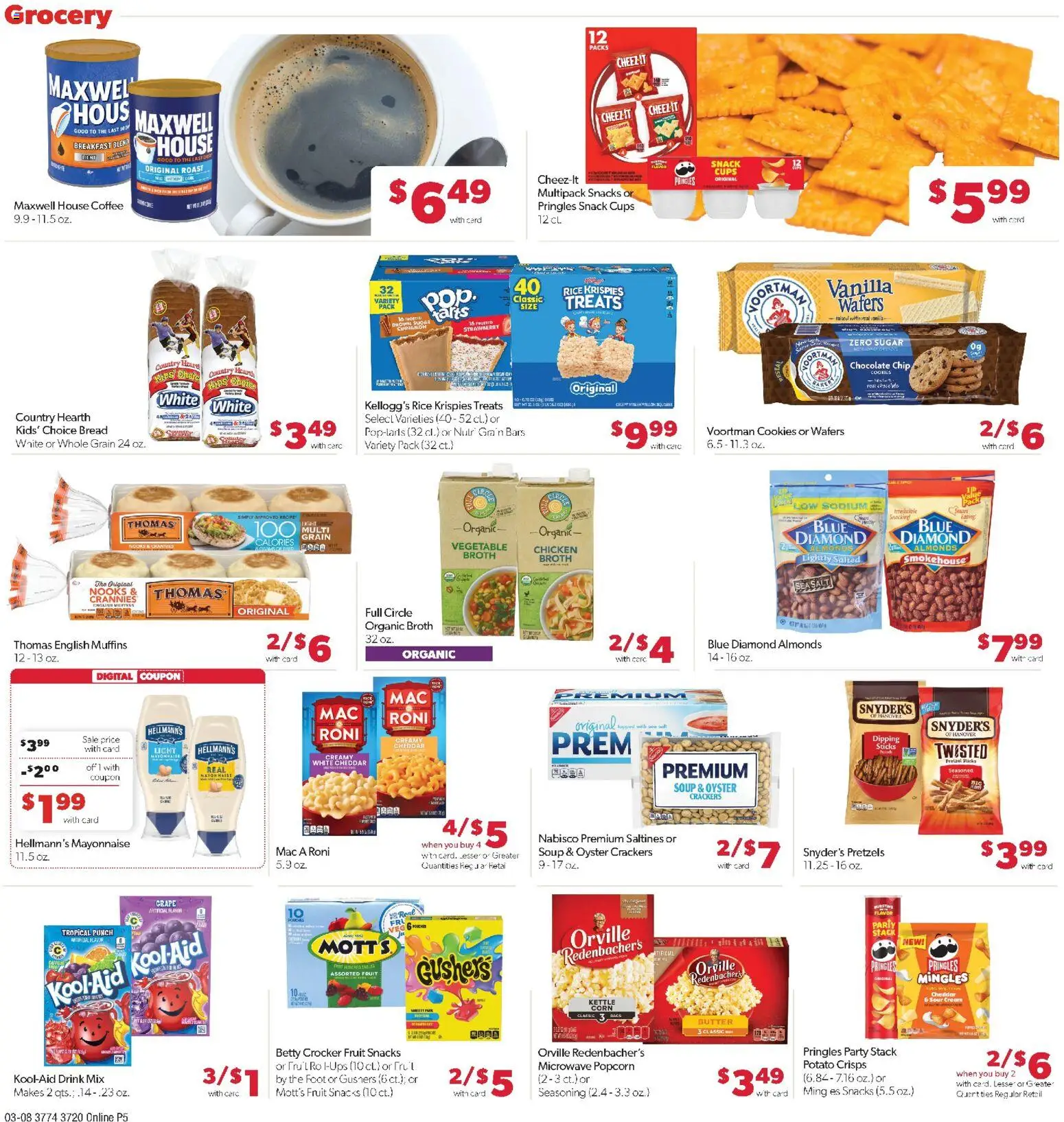 Family Fare Weekly Ad - valid from 08.03.2026 | Page: 10 | Products: Chocolate, Cookies, Salt, Kettle