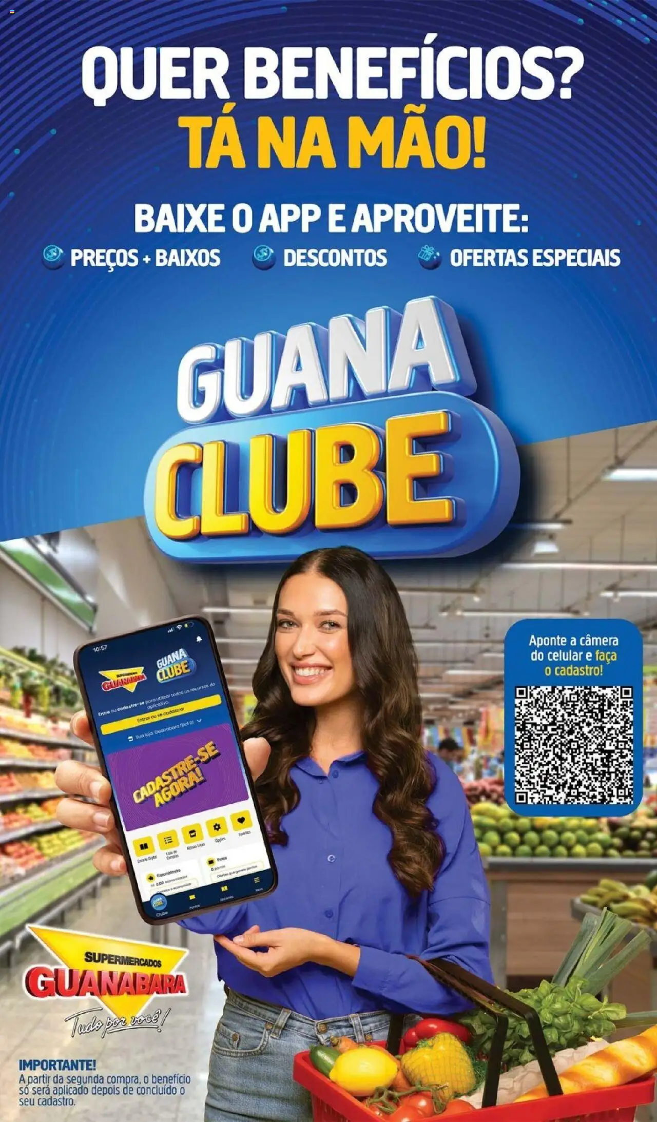 Supermercados Guanabara Folheto - válido de 04.10.2025 | Página: 8 | Produtos: Celular, Faca, Câmera