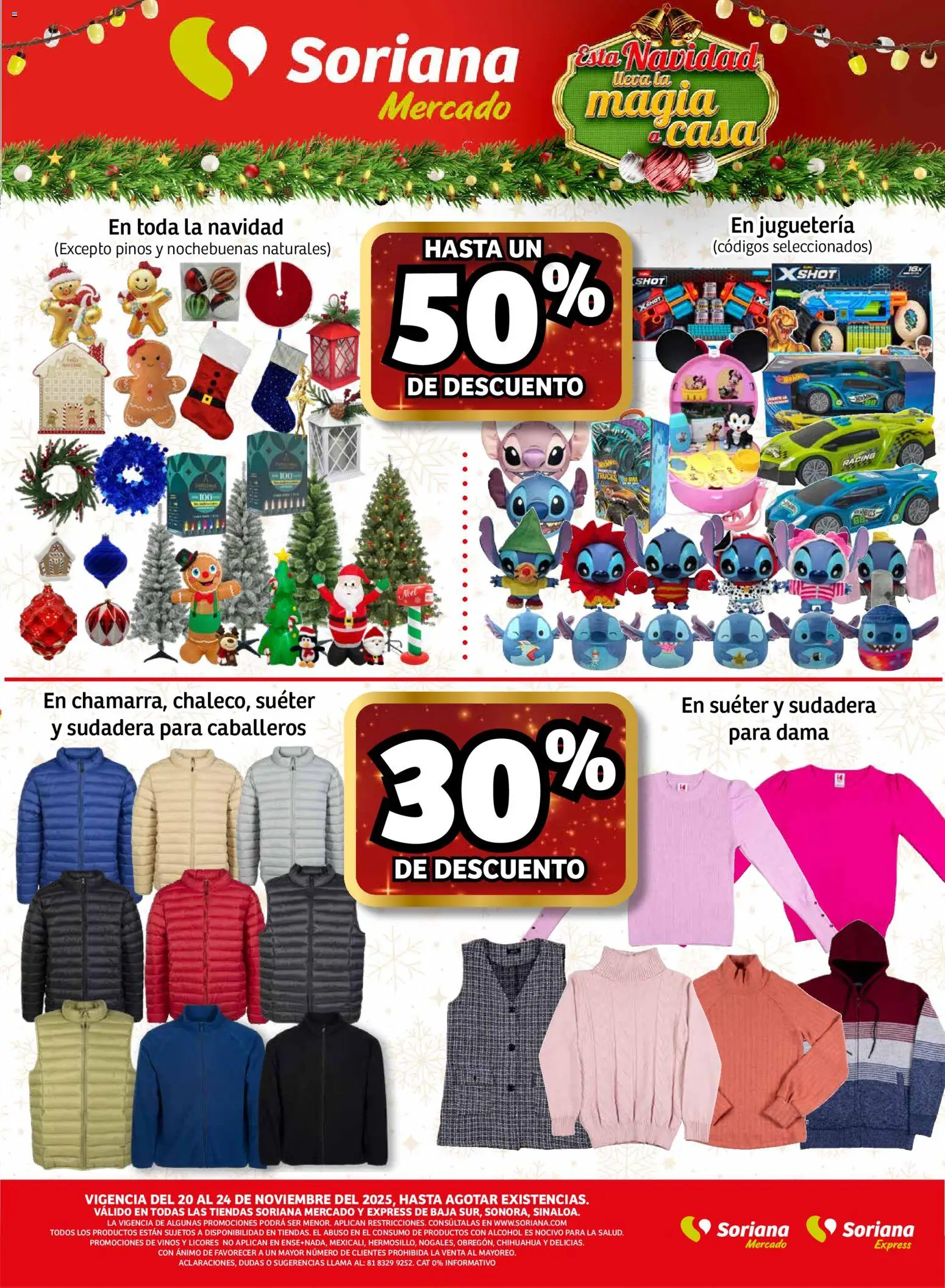 Nuevas ofertas de Soriana válidas en toda la República Mexicana desde el 20.11.2025. ¡Encuentra las mejores ofertas en Soriana - Fin de Semana Mercado: BCS, Son y Sin! | Página: 5