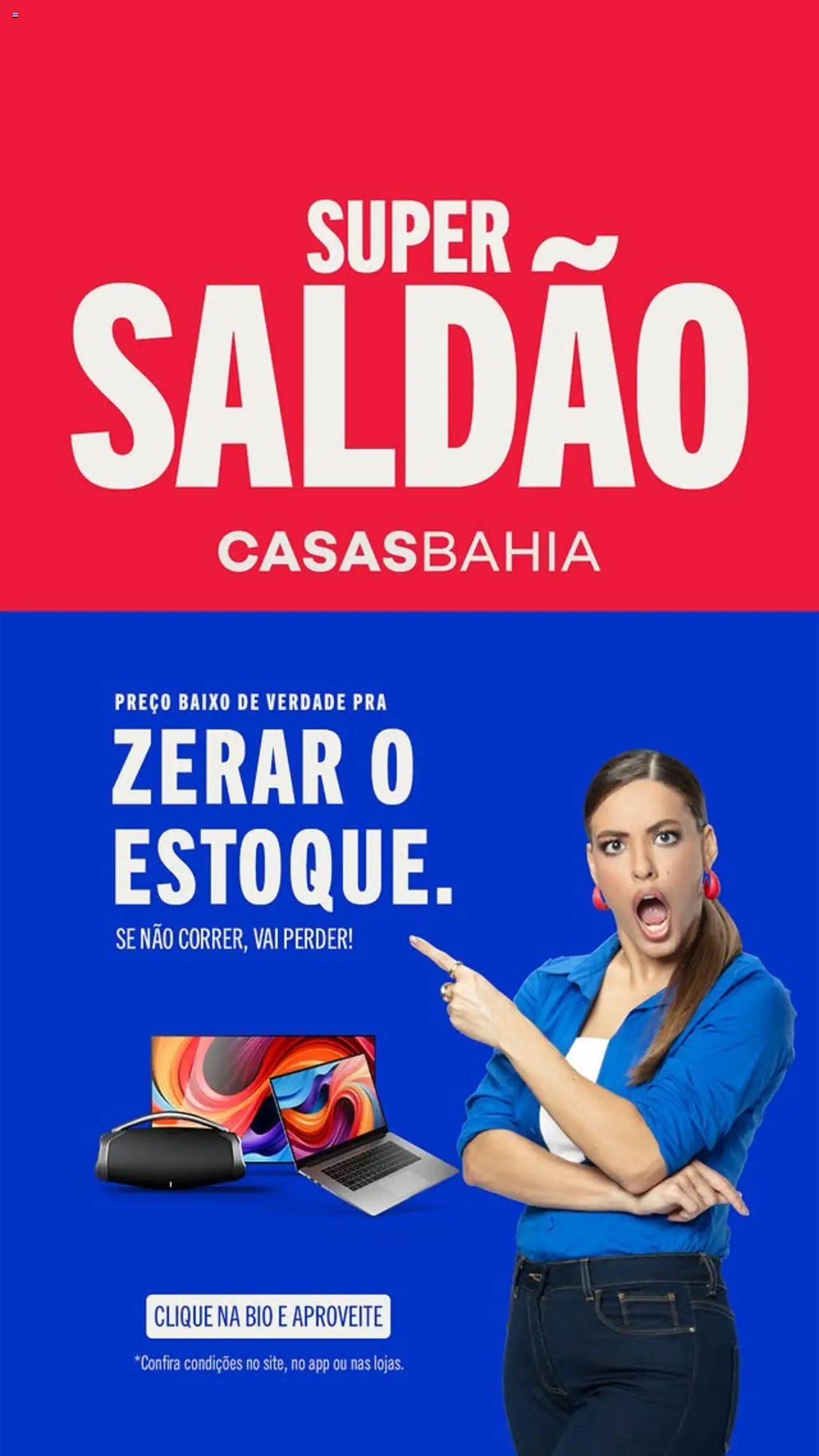 Casas Bahia Folheto - válido de 17.07.2025 | Página: 1 | Produtos: Baixo