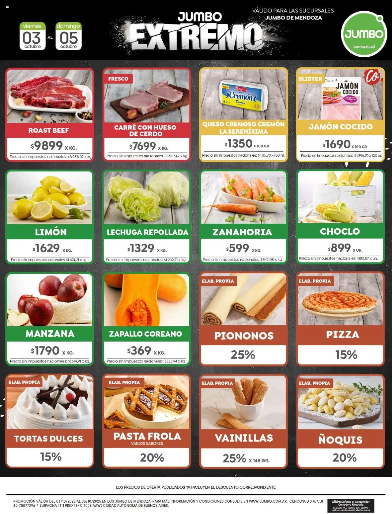 Jumbo - Ofertas │ válido desde el 03.10.2025 | Página: 7 | Productos: Jamón cocido, Lechuga, Jamón, Cerdo