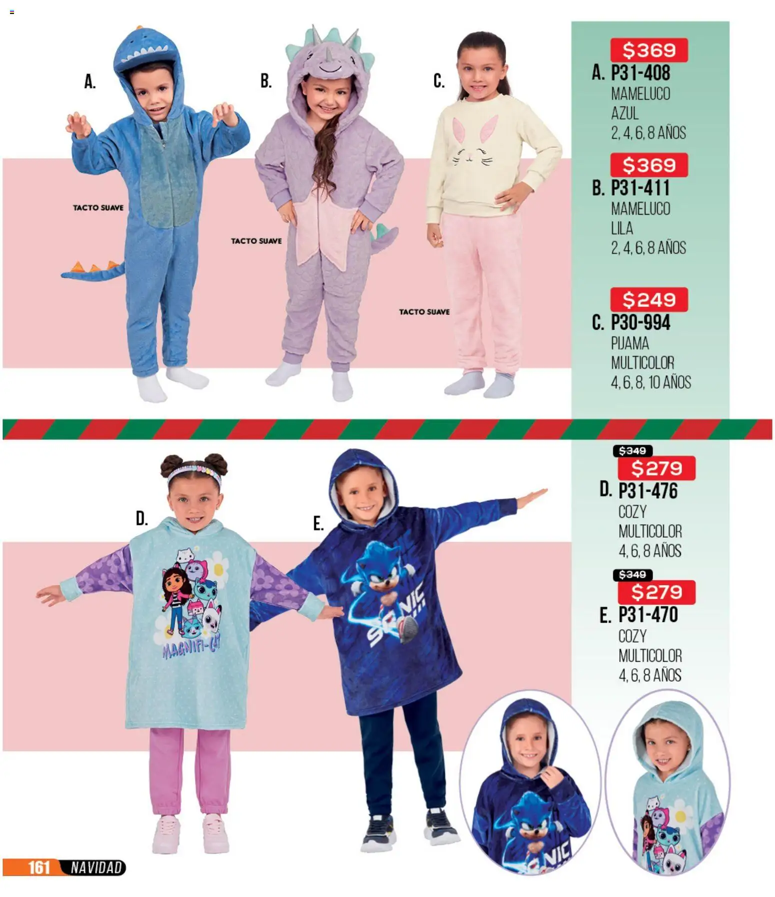 Nuevas ofertas de Cklass válidas en toda la República Mexicana desde el 30.11.2025. ¡Encuentra las mejores ofertas en Cklass catálogo Rebajas Navideñas Ropa! | Página: 162 | Productos: Pijama, Mameluco