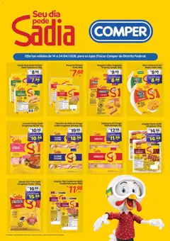 Comper ofertas Sadia e Perdigão - Pré-Visualização do folheto da loja Comper, válido de 14.04.2026