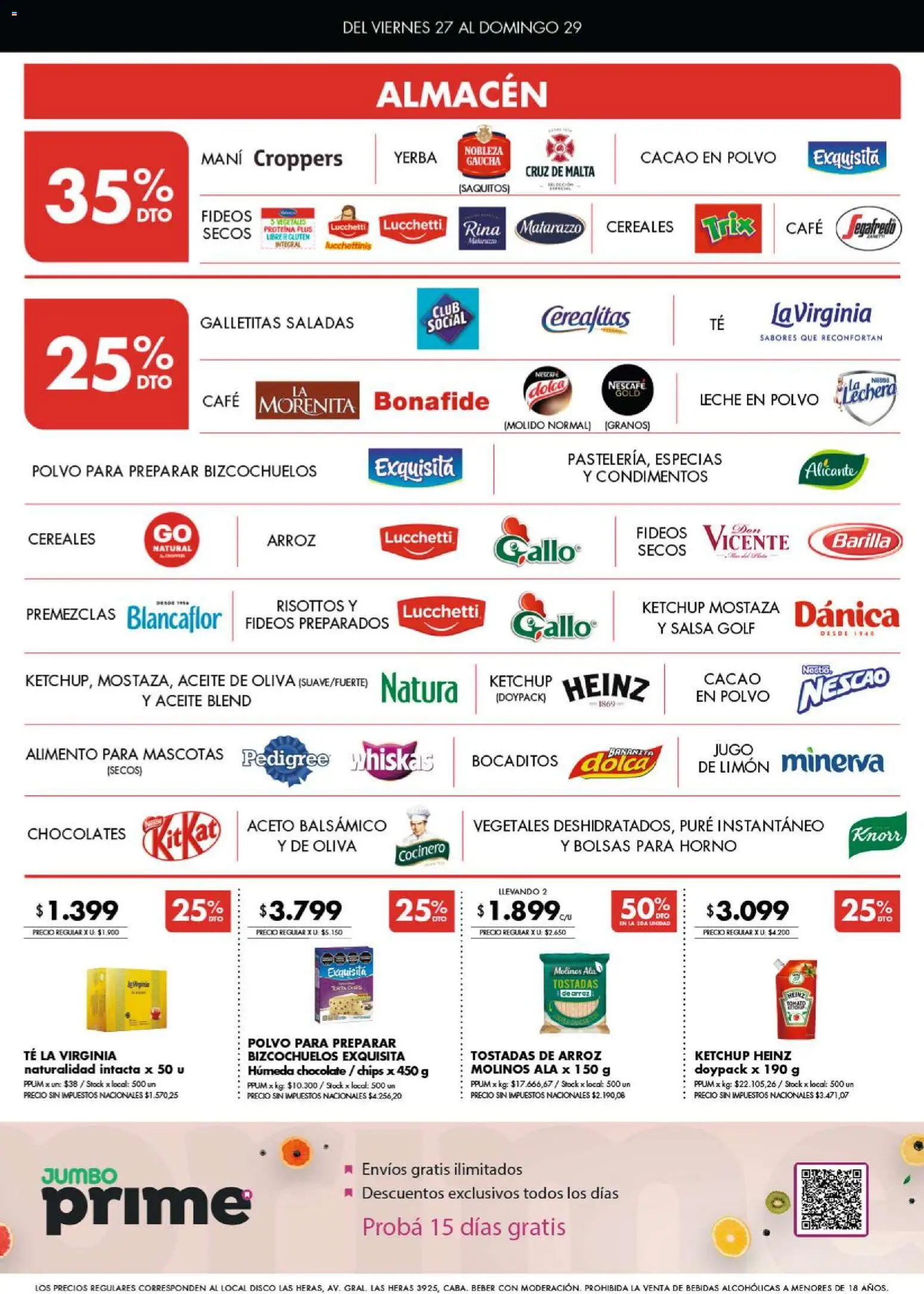 Disco ofertas │ válido desde el 27.03.2026 | Página: 3 | Productos: Galletitas, Leche en polvo, Ketchup, Aceto