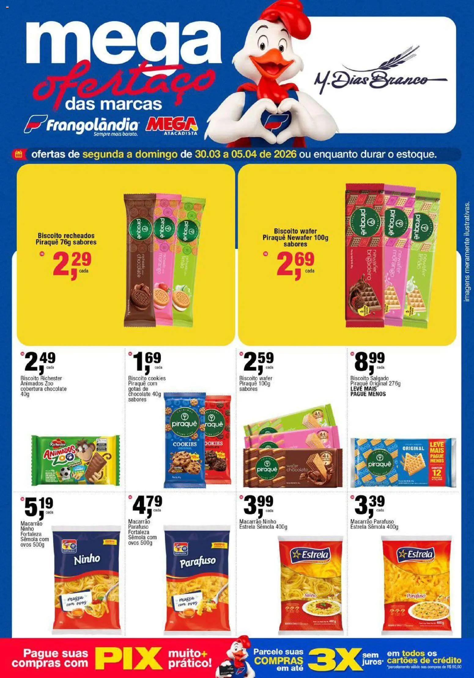 Frangolândia Folheto - válido de 03.04.2026 | Página: 4 | Produtos: Biscoito, Ovos, Macarrão, Cookies