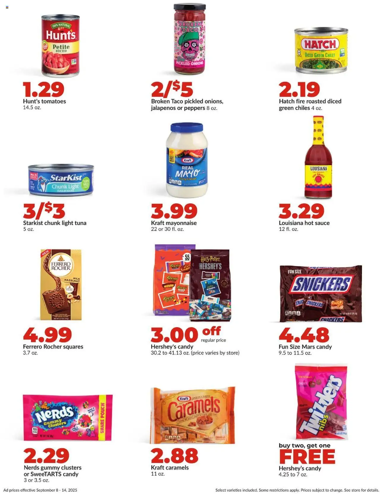 HyVee Weekly Ad - valid from 08.09.2025 | Page: 19 | Products: Milk, Tomatoes, Water, Mayonnaise