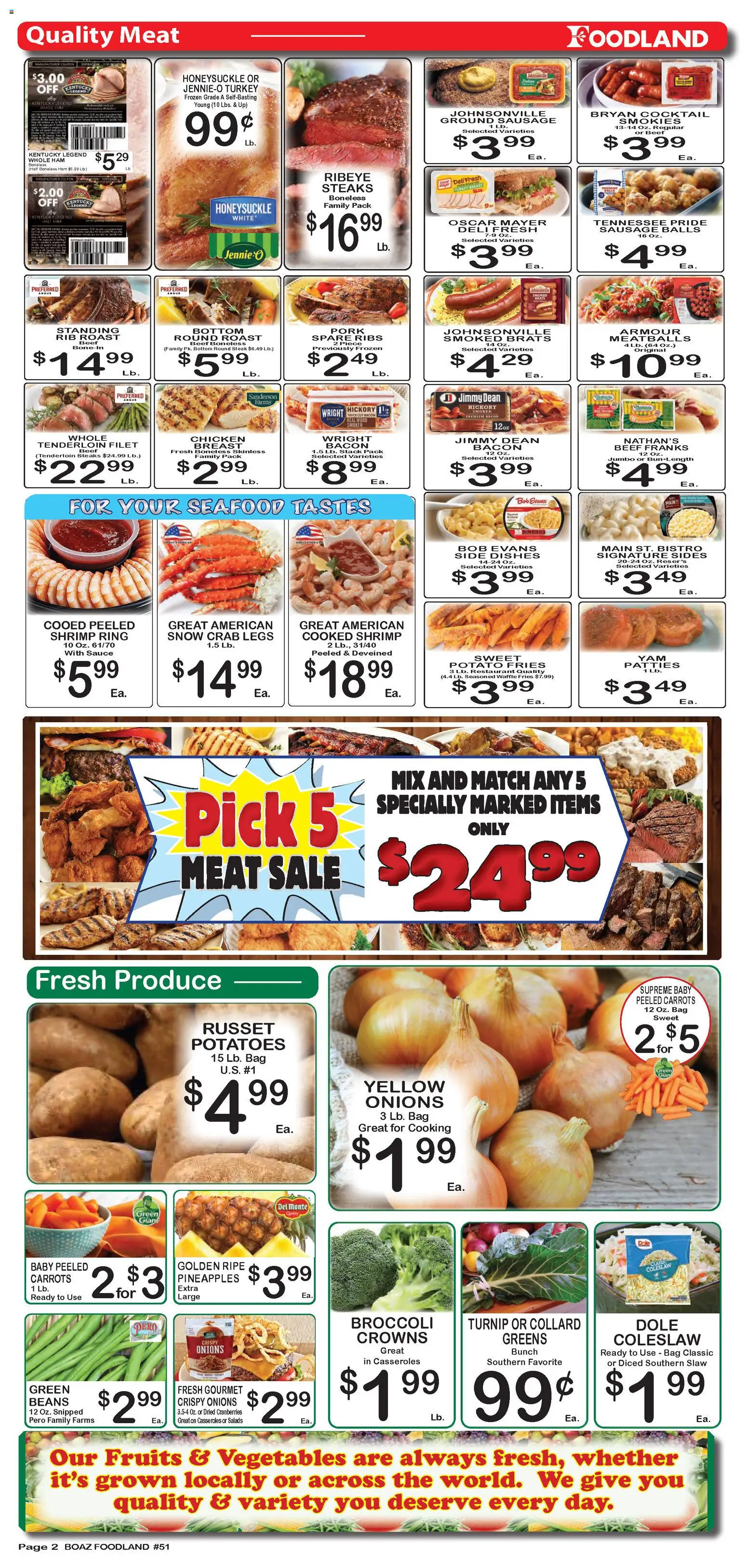 Foodland Weekly Ad - valid from 25.11.2025 | Page: 2 | Products: Broccoli, Ring, Crowns, Greens