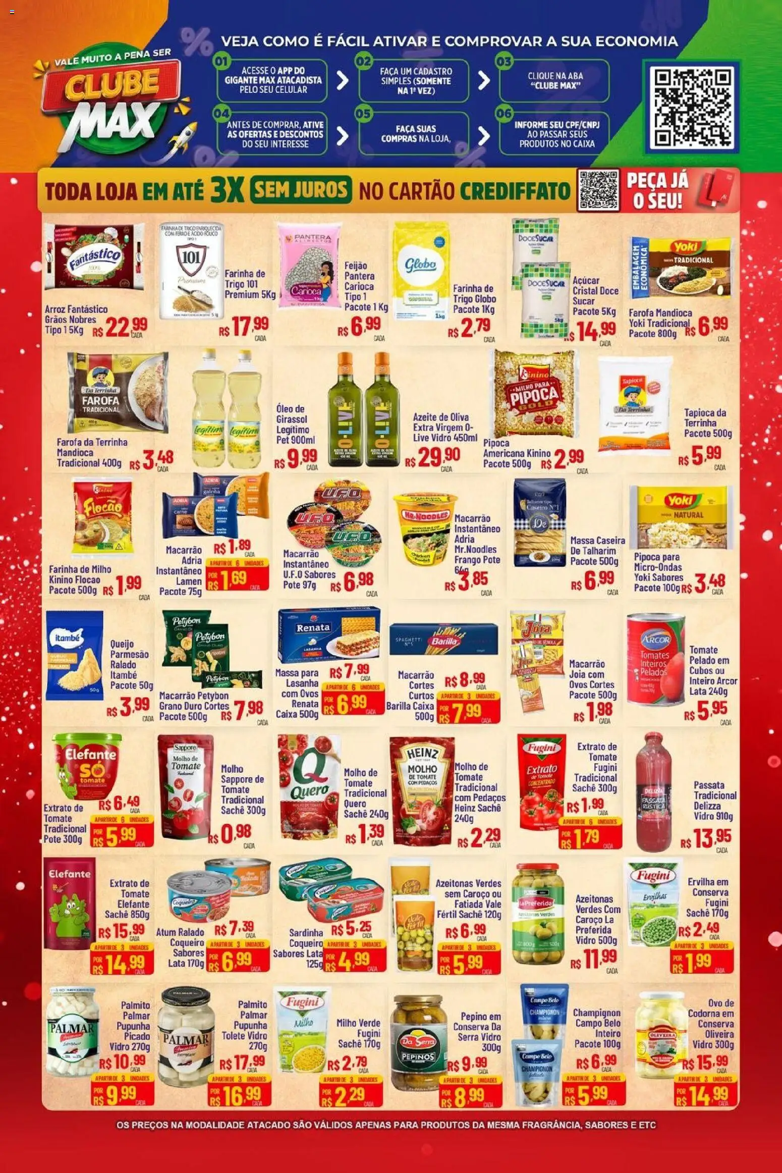 Max Atacadista Folheto - válido de 17.11.2025 | Página: 2 | Produtos: Faca, Parmesão, Massa, Azeite