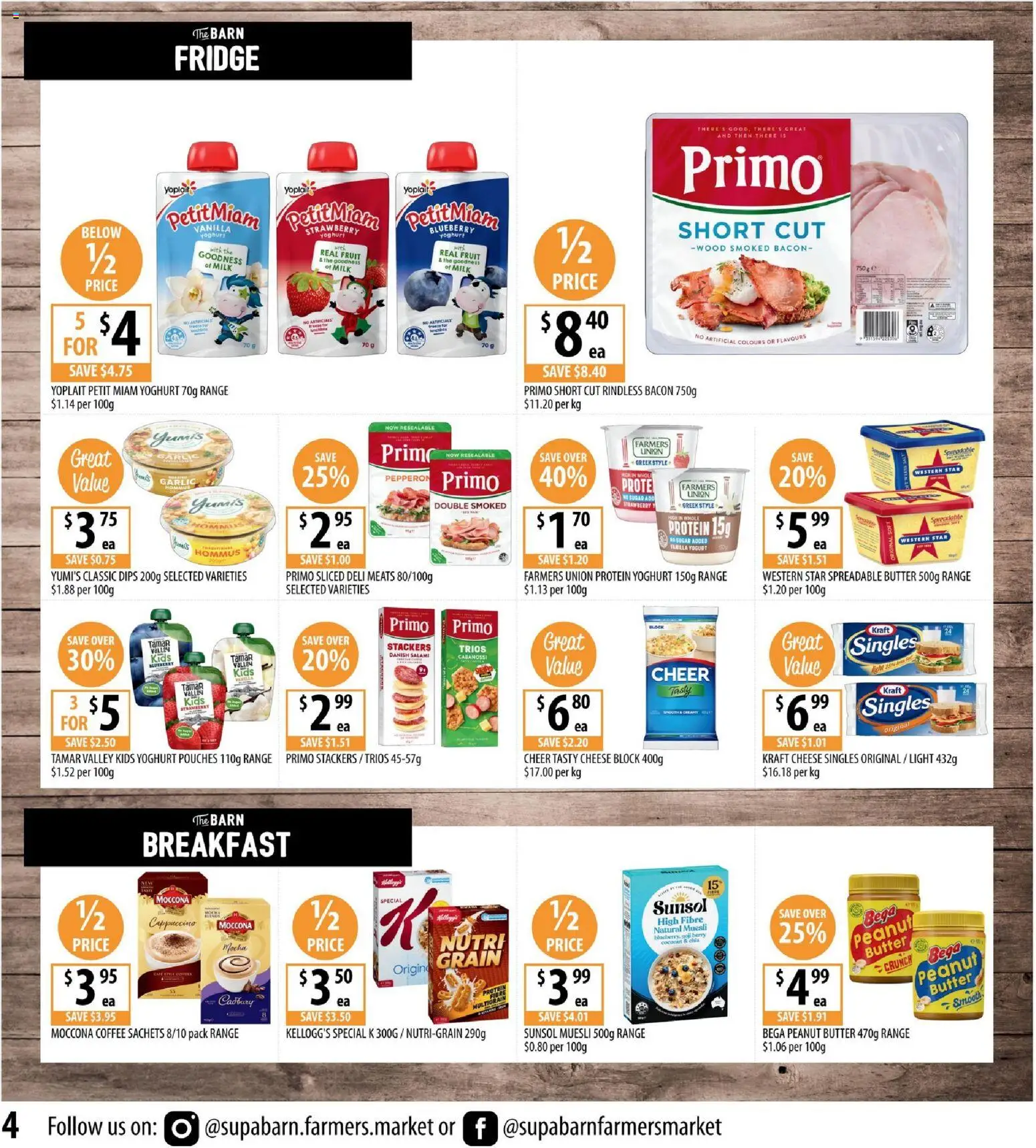 Supabarn catalogue - valid from 21.01.2026 | Page: 4 | Products: Bacon, Light, Butter, Fridge