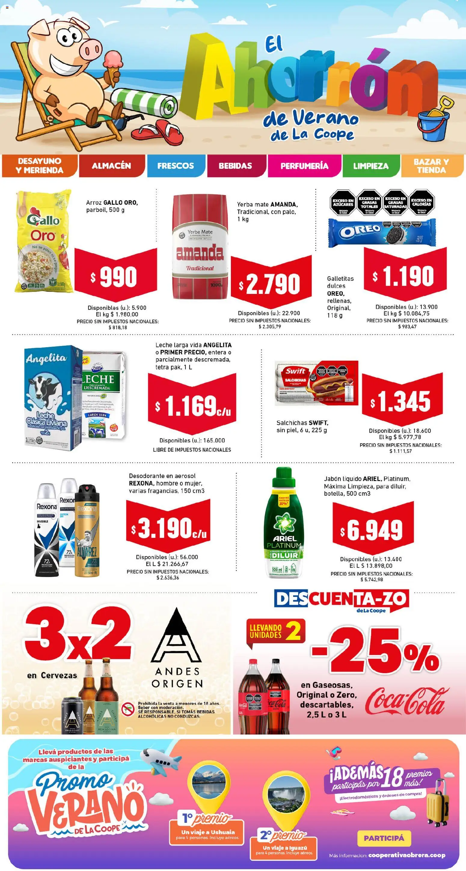 Cooperativa Obrera - Ahorrón │ válido desde el 15.01.2026 | Página: 1 | Productos: Mate, Yerba, Jabón, Desodorante