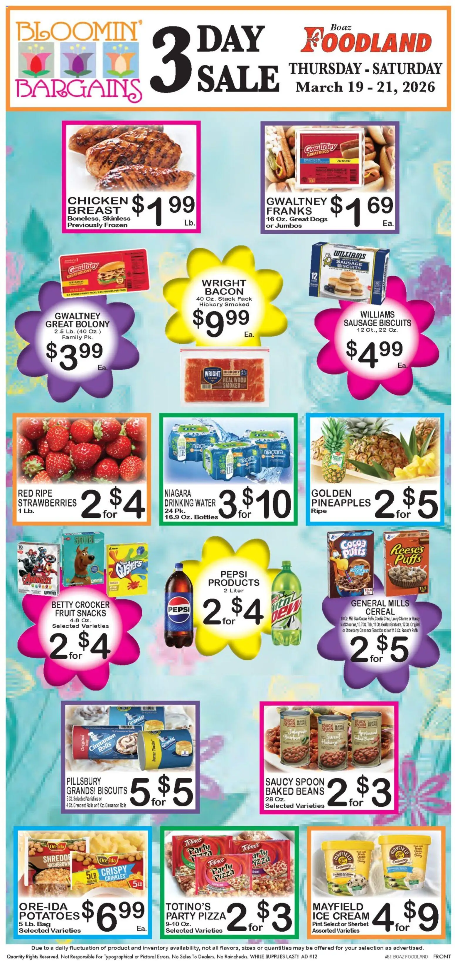 Foodland Weekly Ad - valid from 17.03.2026 | Page: 5 | Products: Butter, Cookies, Potatoes, Bag