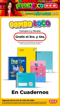 Vista previa de H-E-B - Folleto Verano Loco, nuevo folleto de la tienda, válido en México a partir del 15.07.2025