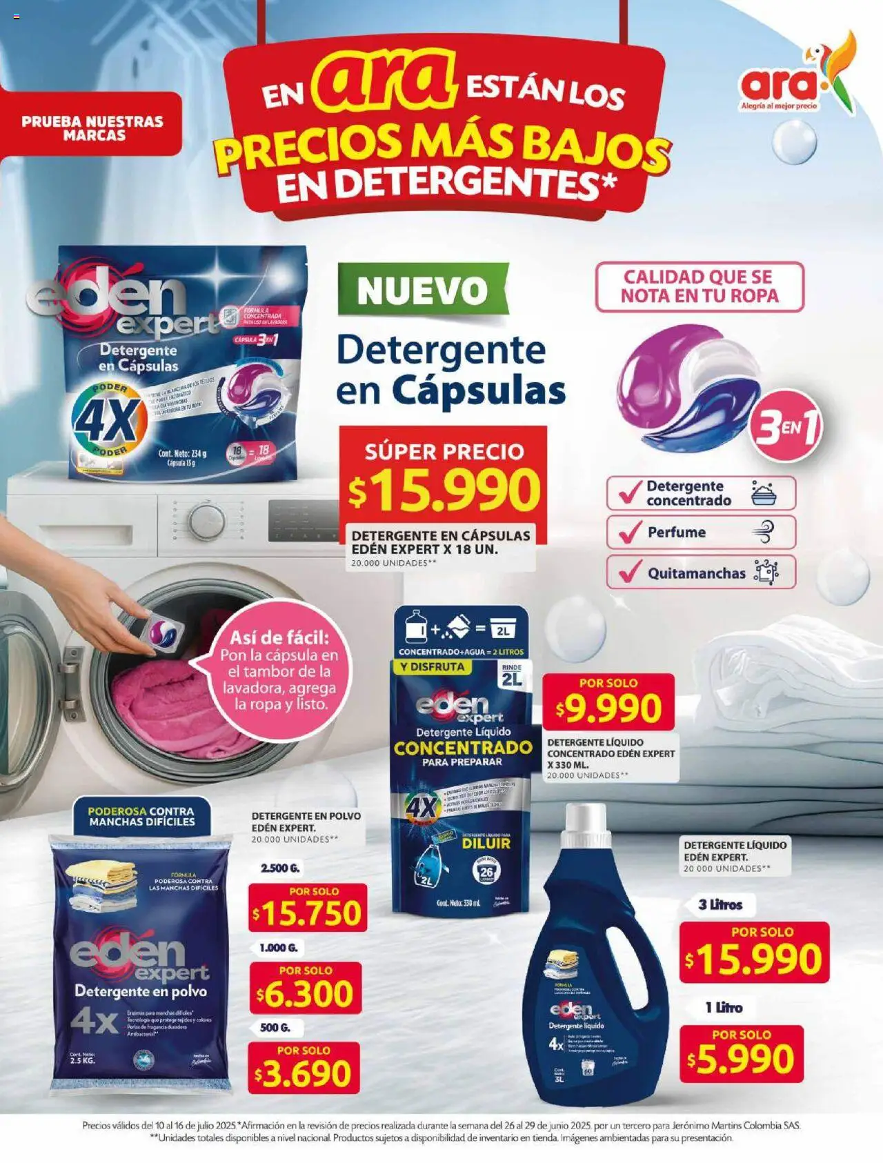 Ara revista - valida desde el 10.07.2025 | Página: 6 | Productos: Polvo, Quitamanchas, Detergente, Ropa