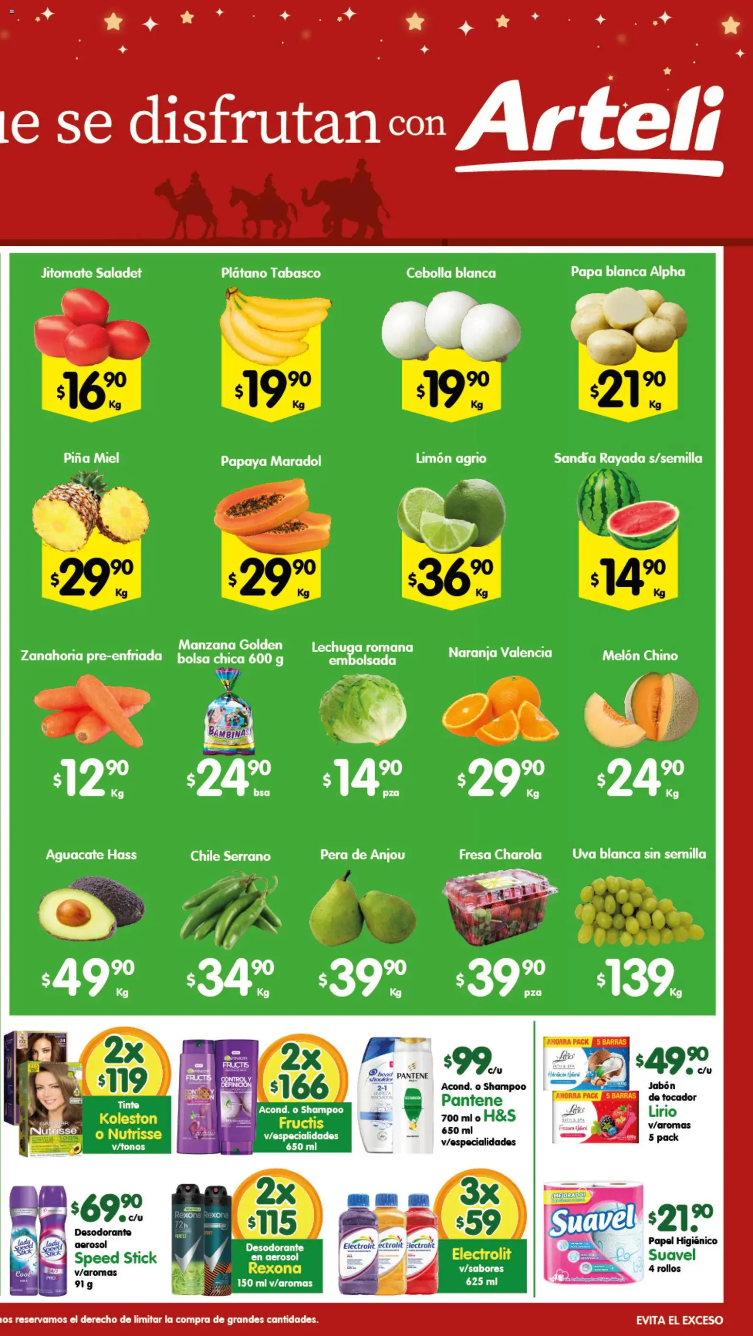 Nuevas ofertas de Arteli válidas en toda la República Mexicana desde el 06.01.2026. ¡Encuentra las mejores ofertas en Arteli folleto Tuxpan! | Página: 2 | Productos: Pera, Sandía, Melón, Uva