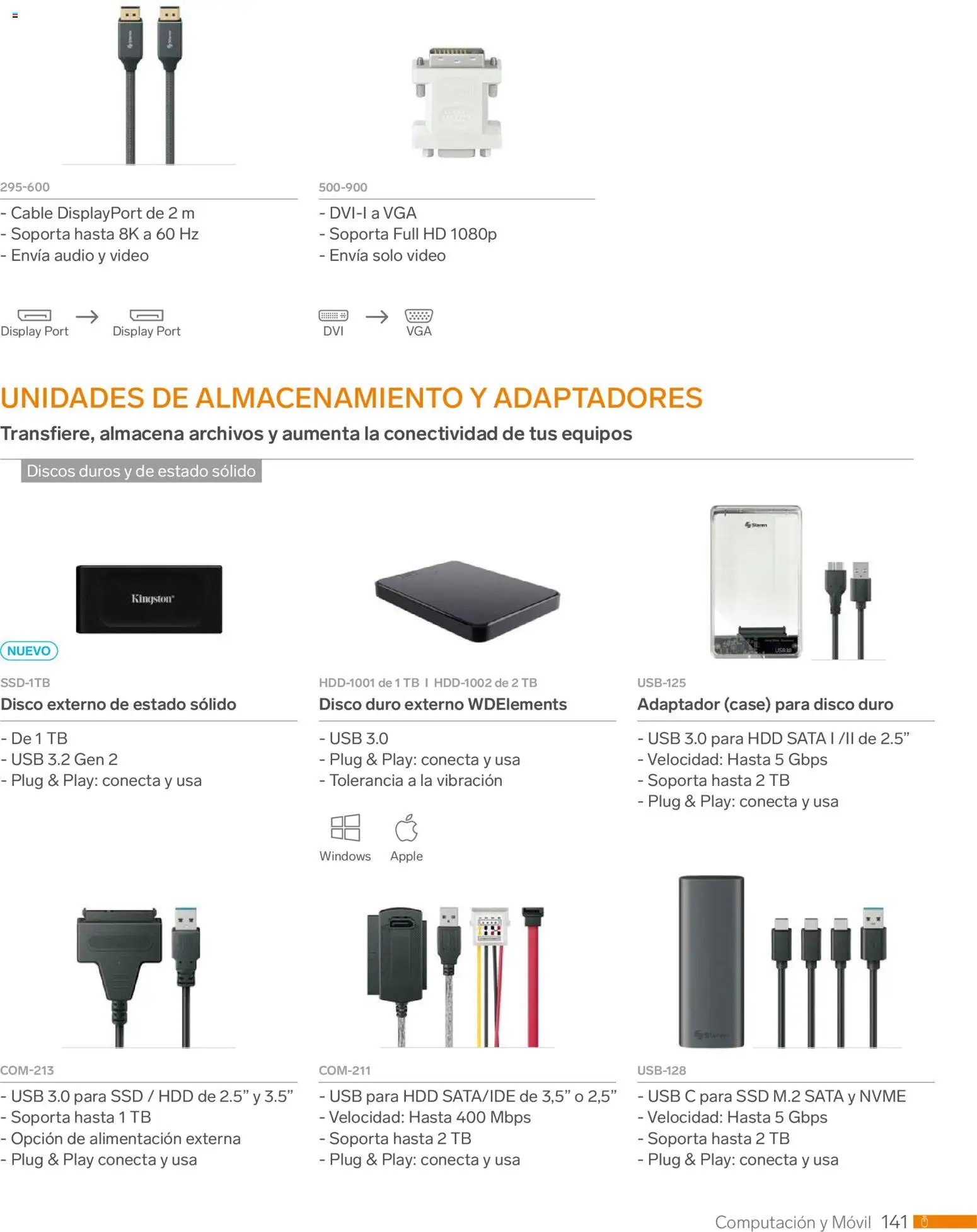 Nuevas ofertas de Steren válidas en toda la República Mexicana desde el 01.01.2026. ¡Encuentra las mejores ofertas en Steren catálogo! | Página: 153 | Productos: Usb, Audio, Movil, Adaptador