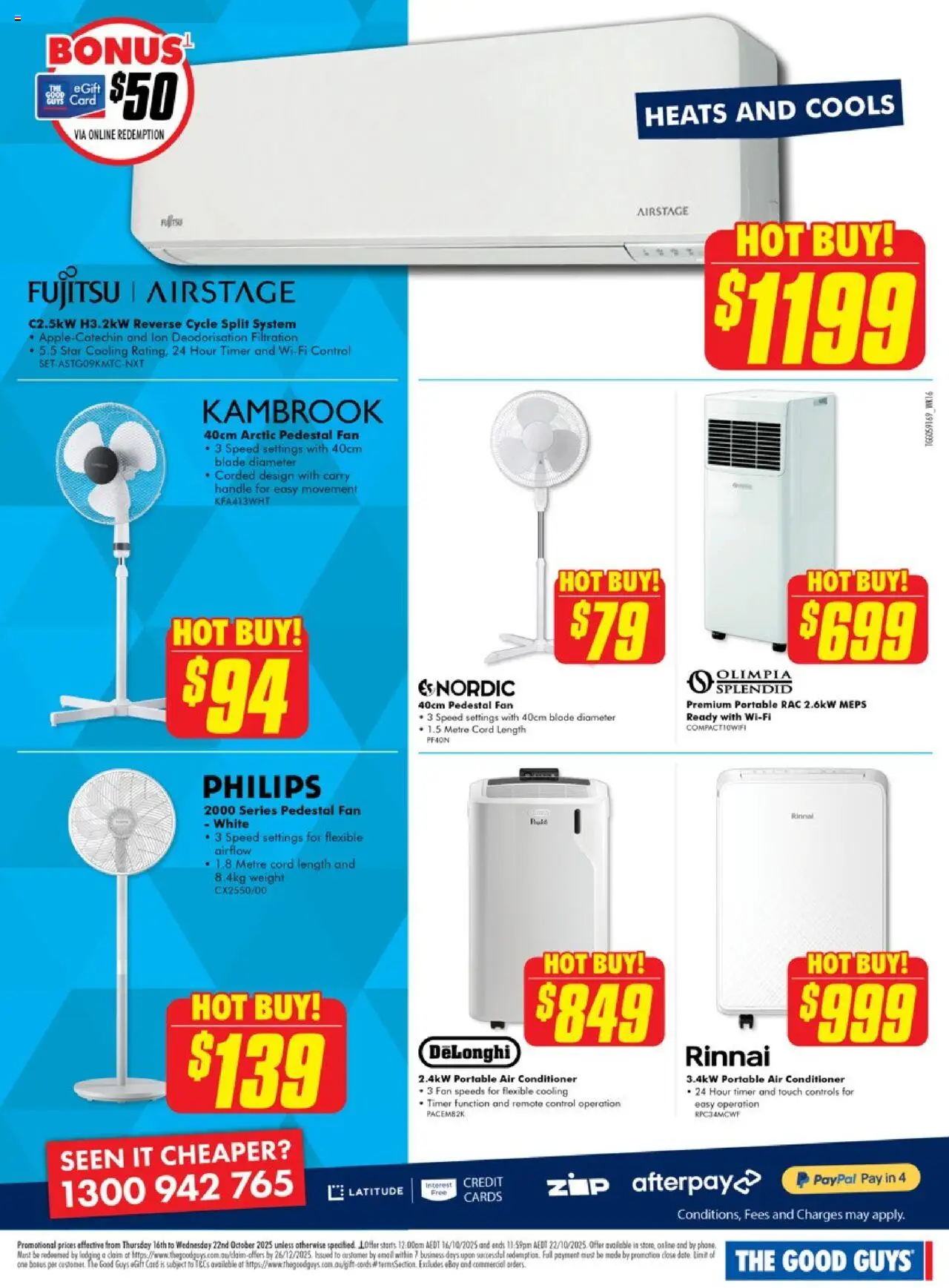 The Good Guys catalogue - valid from 15.10.2025 | Page: 5 | Products: Conditioner, Portable, Timer, Weight