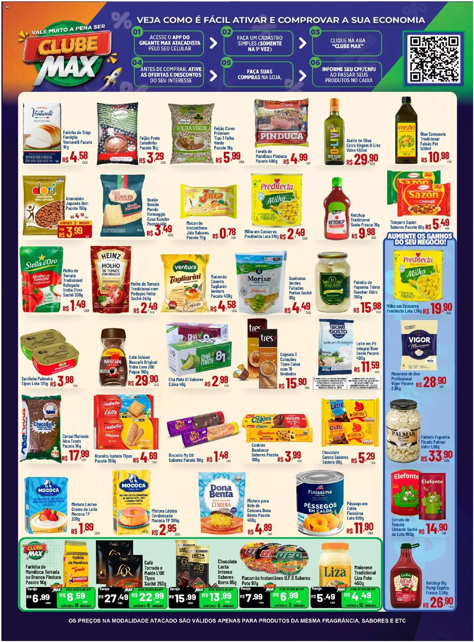 Max Atacadista Folheto - válido de 07.11.2025 | Página: 2 | Produtos: Azeitonas, Macarrão, Creme de leite, Sardinha