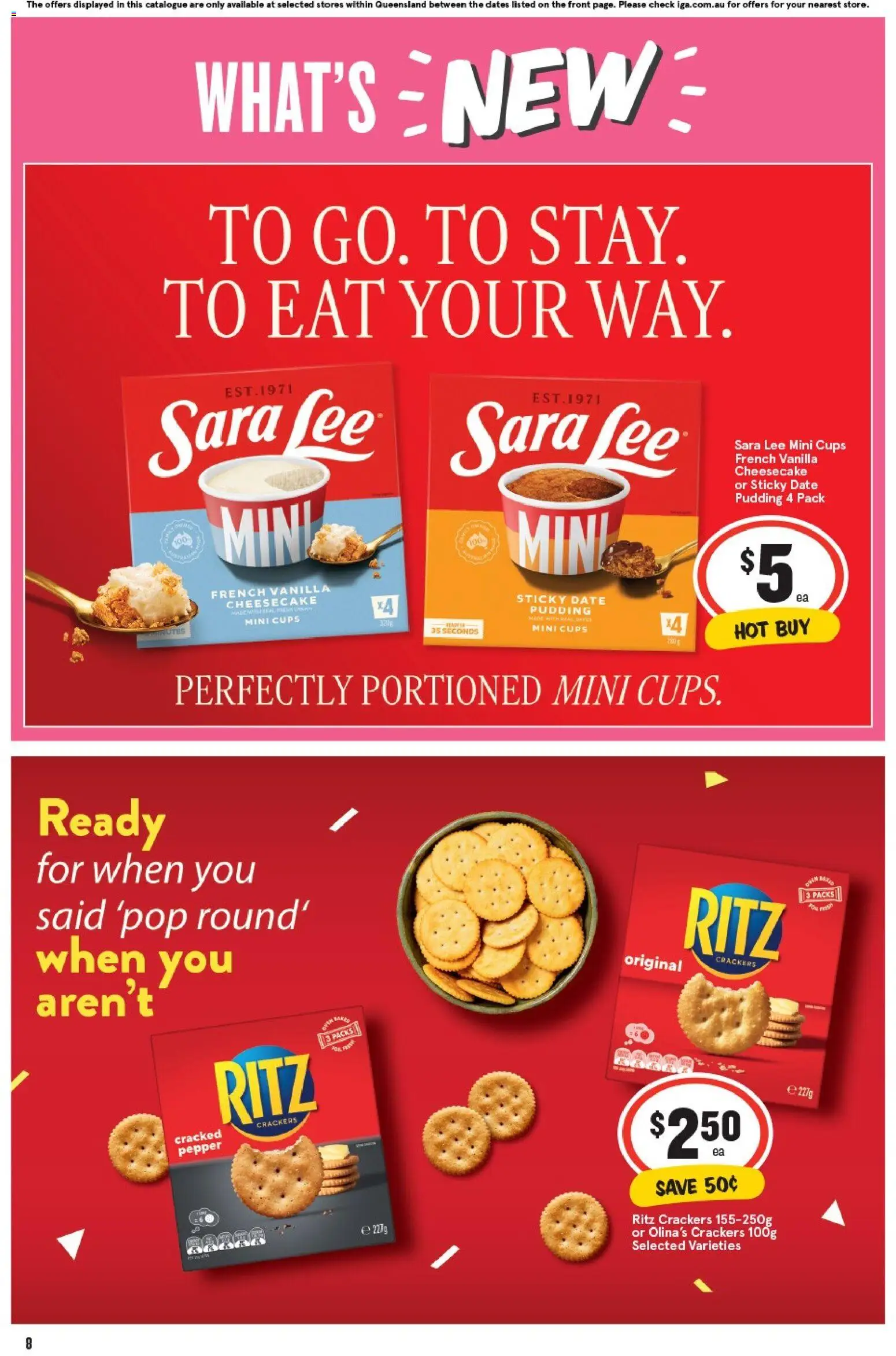 IGA catalogue - valid from 05.11.2025 | Page: 8 | Products: Cups, Pudding, Pepper, Date