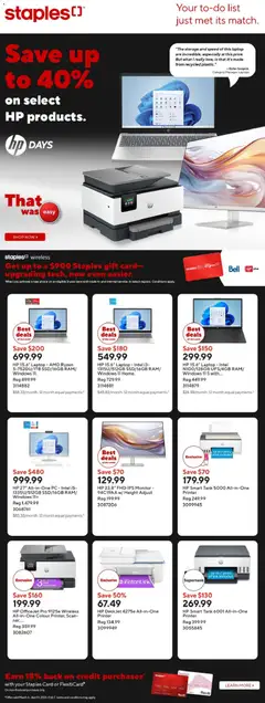 Preview of Staples weekly flyer / circulaire from shop Staples valid from 27.03.2026