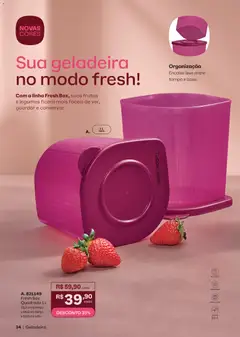 Tupperware - Catálogo Vitrine 02 - Pré-Visualização do folheto da loja Tupperware, válido de 01.02.2026 | Página: 34 | Produtos: Geladeira