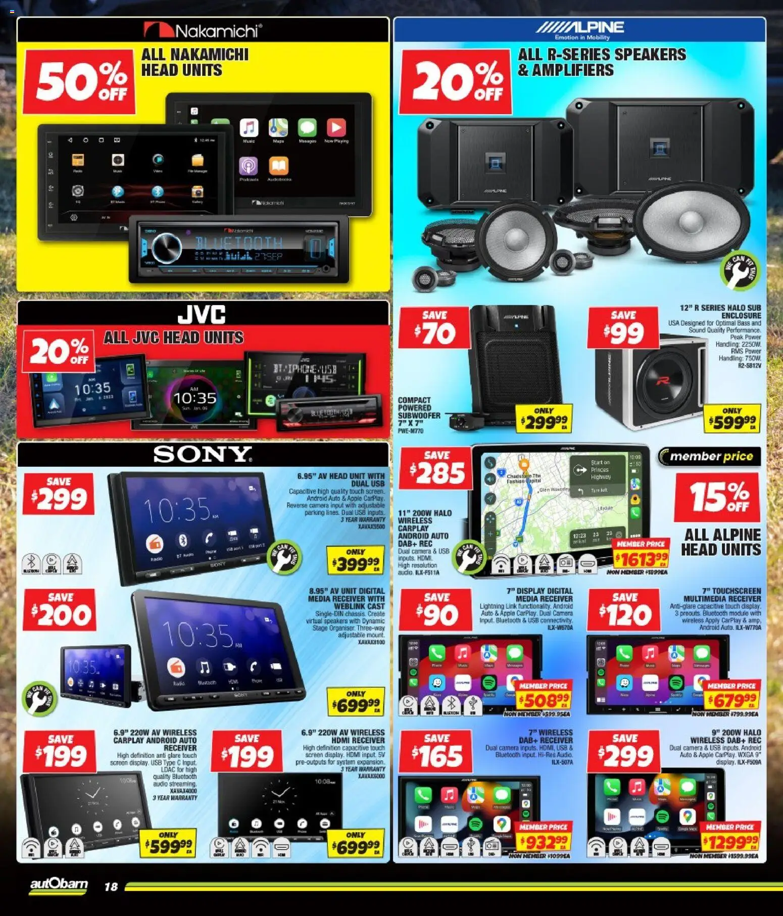 Autobarn catalogue - valid from 25.03.2026 | Page: 18 | Products: Digital, Iphone, Usb, Screen