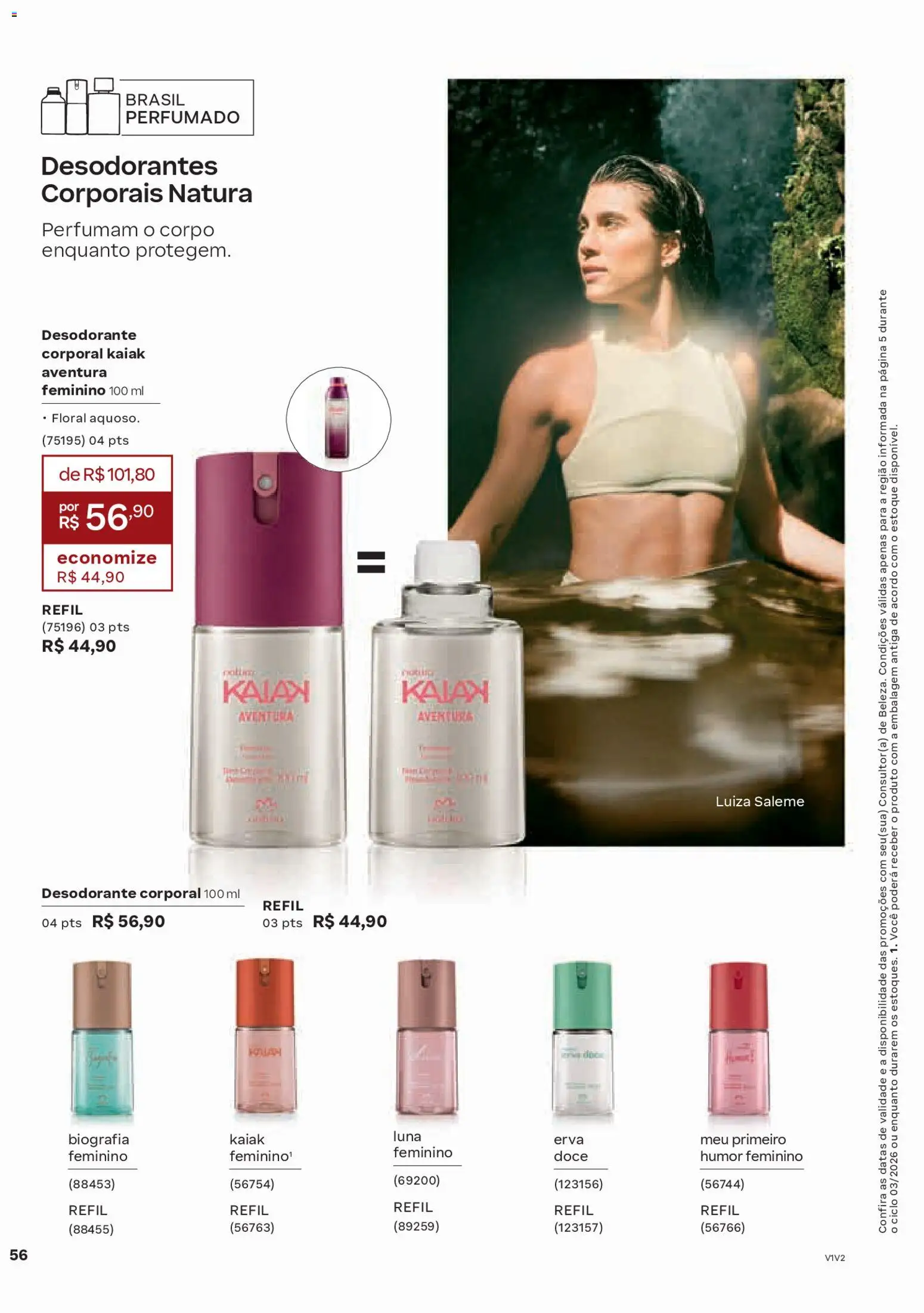 Natura Folheto - válido de 04.02.2026 | Página: 56 | Produtos: Desodorante