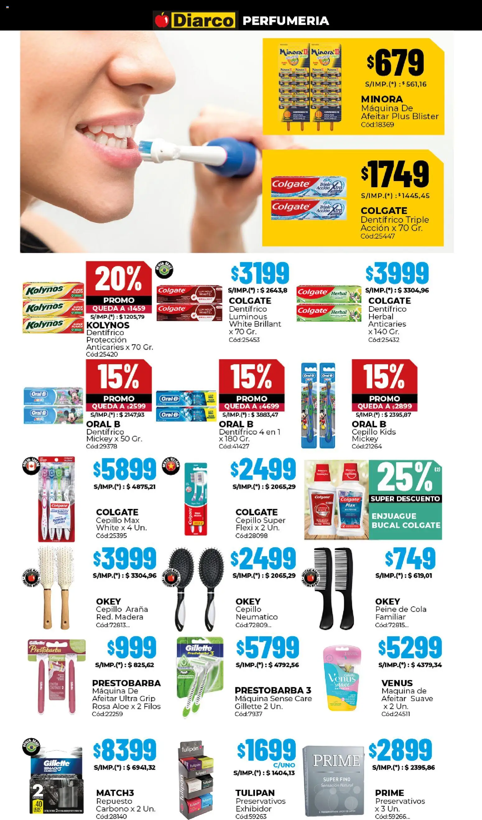 Diarco ofertas │ válido desde el 16.03.2026 | Página: 14 | Productos: Maquina de afeitar, Peine, Cepillo, Preservativos