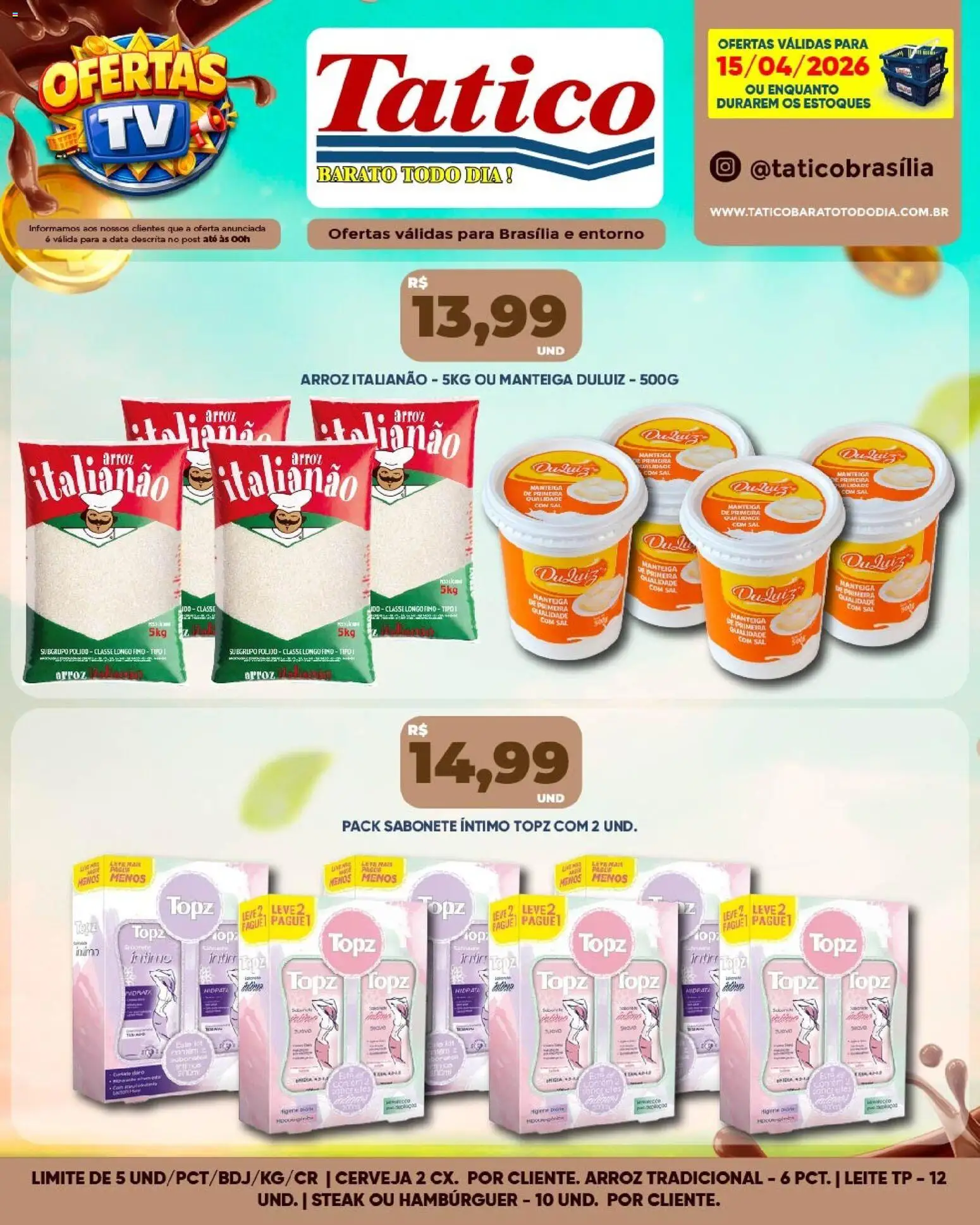 Tatico Folheto - válido de 16.04.2026 | Página: 37 | Produtos: Leite, Manteiga, Arroz, Sal