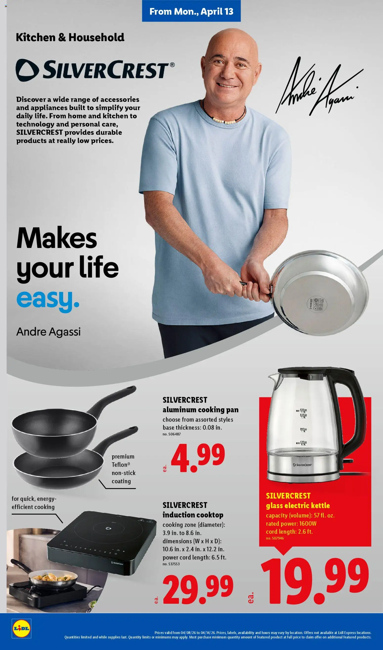 Lidl Weekly Ad - valid from 08.04.2026 | Page: 34 | Products: Pan, Kettle