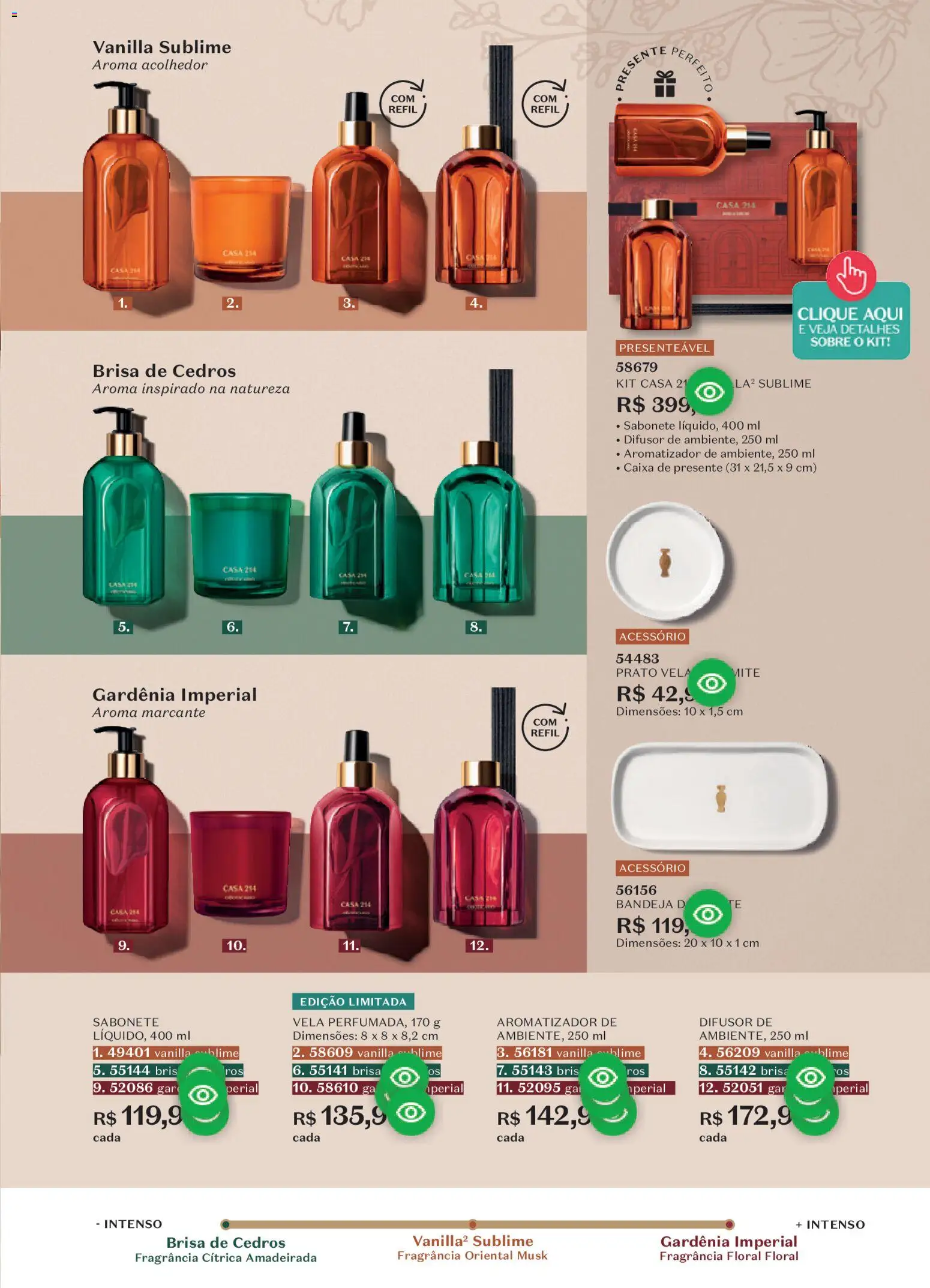 O Boticário Folheto - válido de 26.12.2025 | Página: 191 | Produtos: Difusor, Fragrância, Sabonete, Bandeja